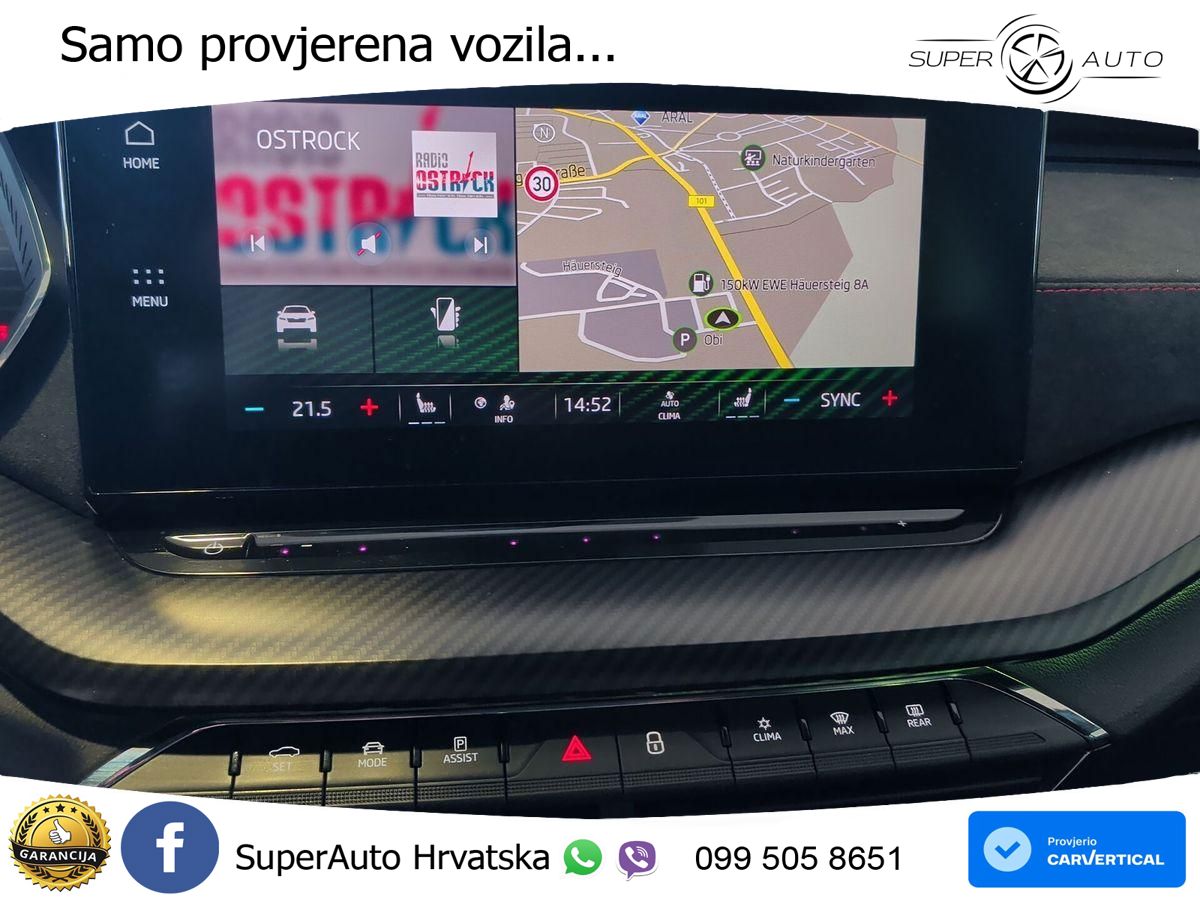 Škoda Octavia Combi RS 2.0 TDI (200 KS) DSG LED+GR SJED+ACC