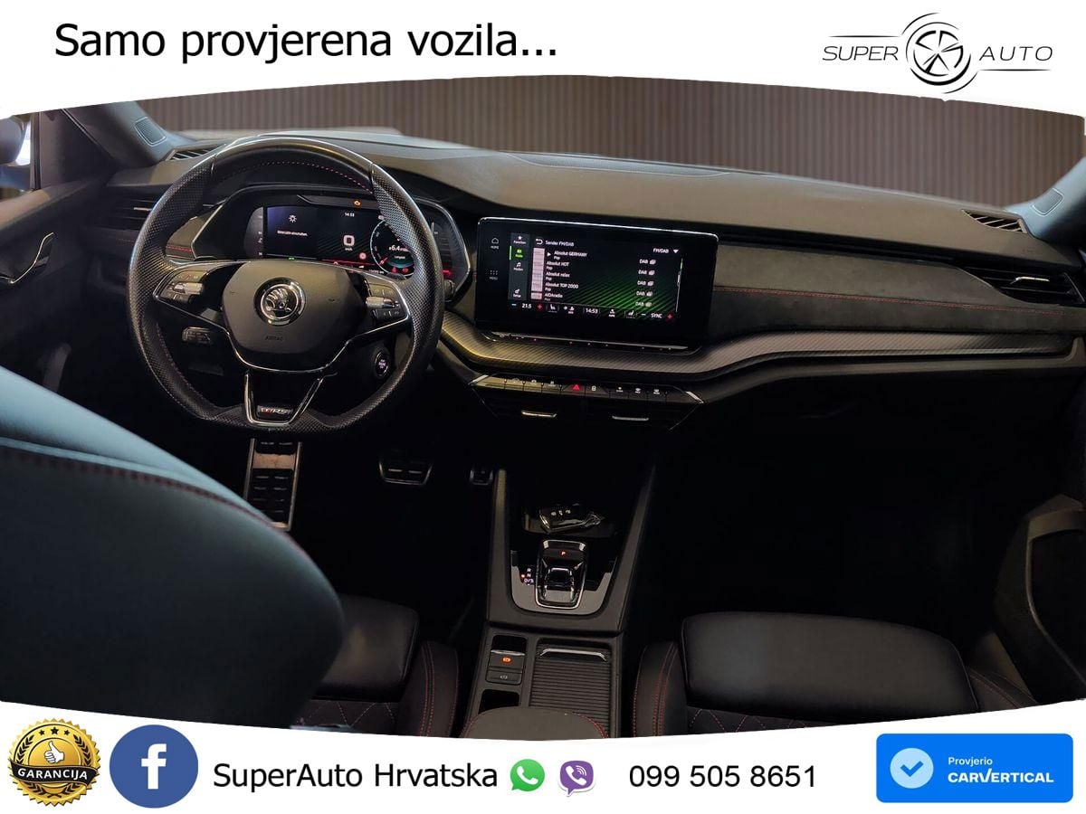 Škoda Octavia Combi RS 2.0 TDI (200 KS) DSG LED+GR SJED+ACC