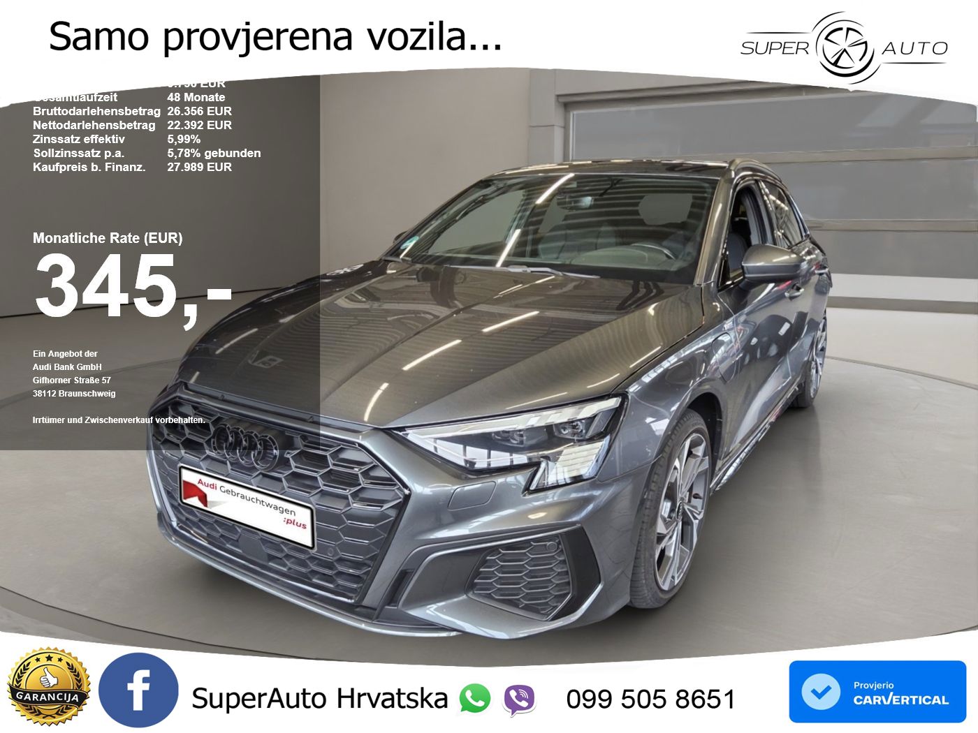 Audi A3 45 TFSIe (245 KS) S tronic S line MATRIX+GR SJED+KAM