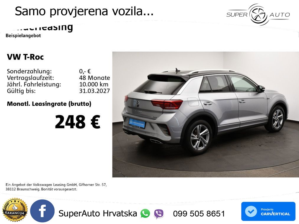 Volkswagen T-Roc I 2.0 TSI (190 KS) 4M DSG LED+GR SJED+ACC