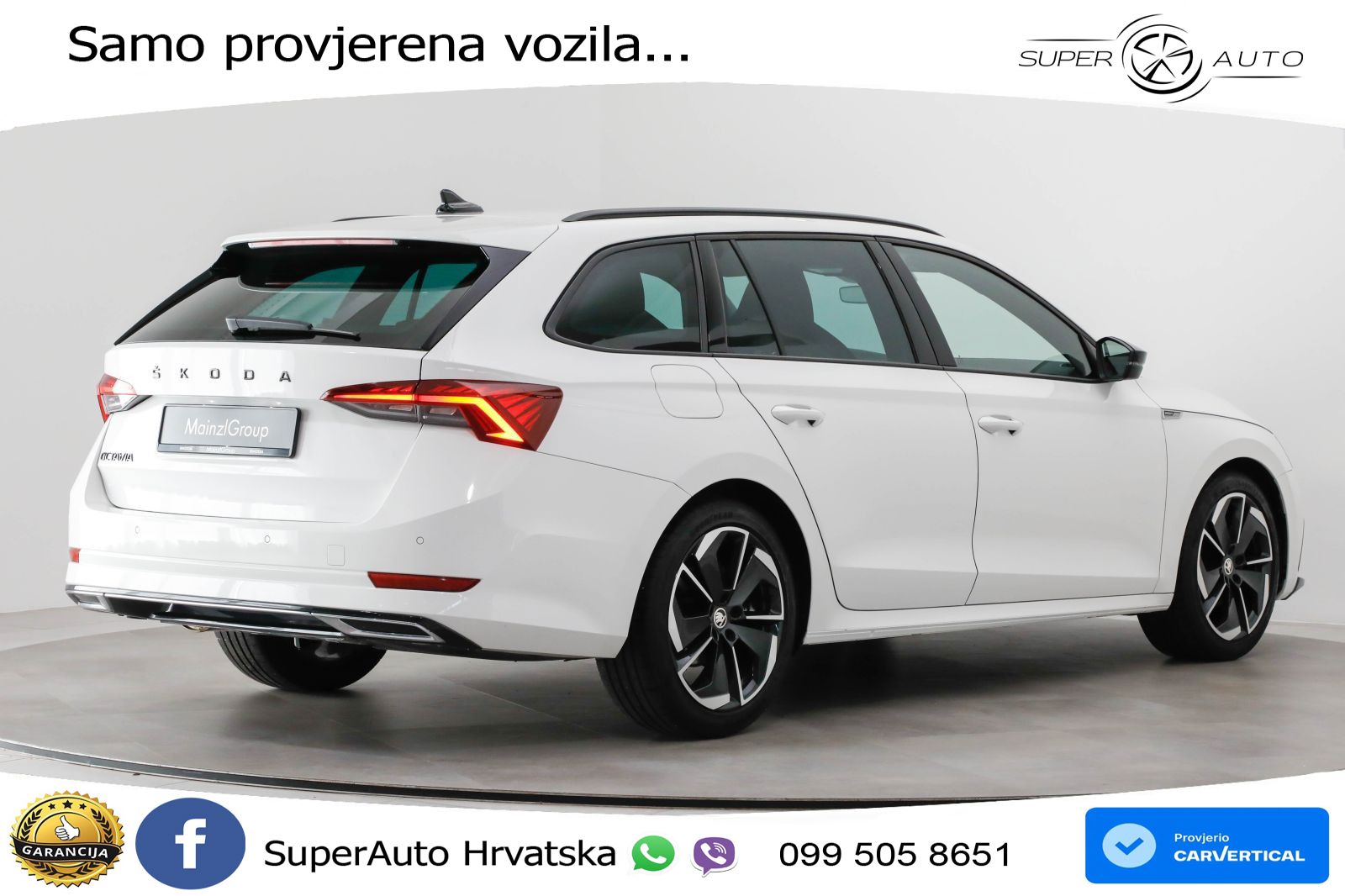 Škoda Octavia Combi 2.0 TDI (150 KS) DSG SportLine LED+GR SJED+ACC