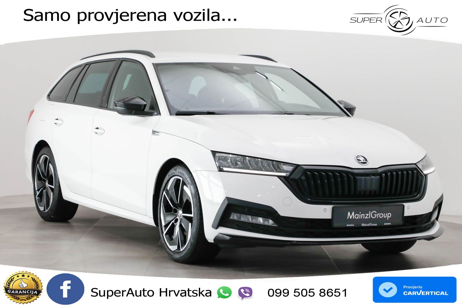 Škoda Octavia Combi 2.0 TDI (150 KS) DSG SportLine LED+GR SJED+ACC