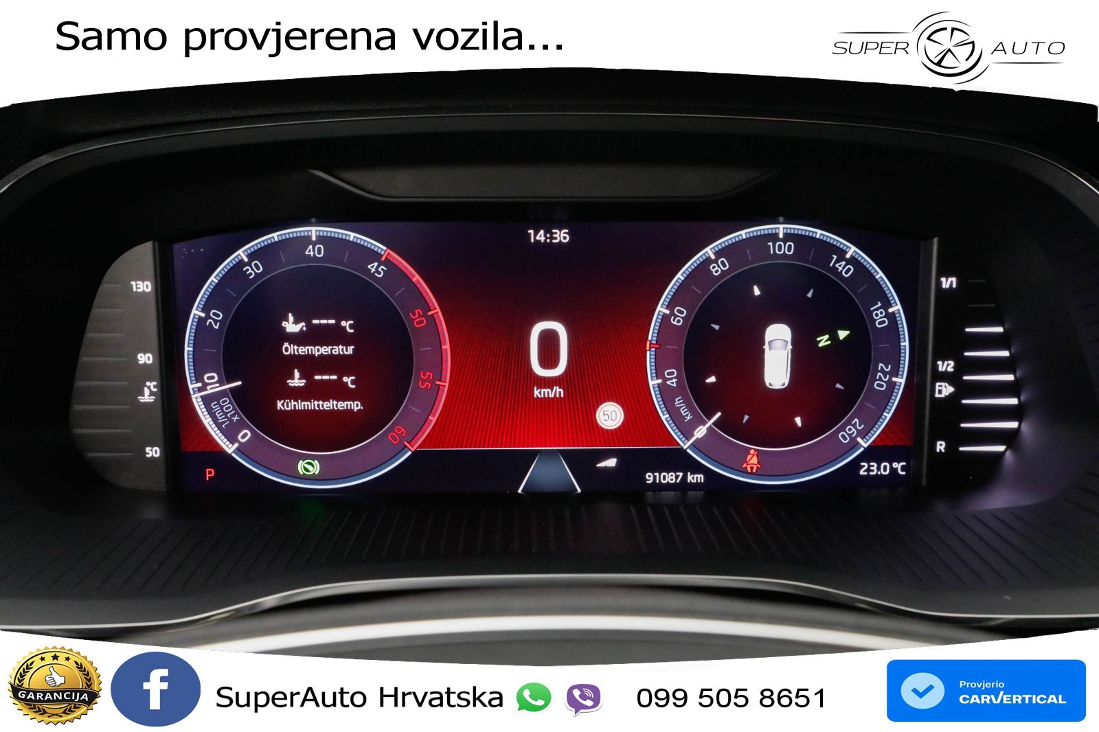 Škoda Octavia Combi 2.0 TDI (150 KS) DSG SportLine LED+GR SJED+ACC