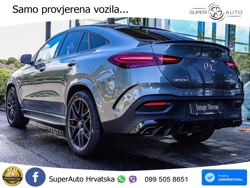 Mercedes AMG GLE Coupe 63 S V8 (612 KS) EQ Boost 4MATIC+ AMG SPEEDSHIFT TCT 9G LED+GR SJED+ACC