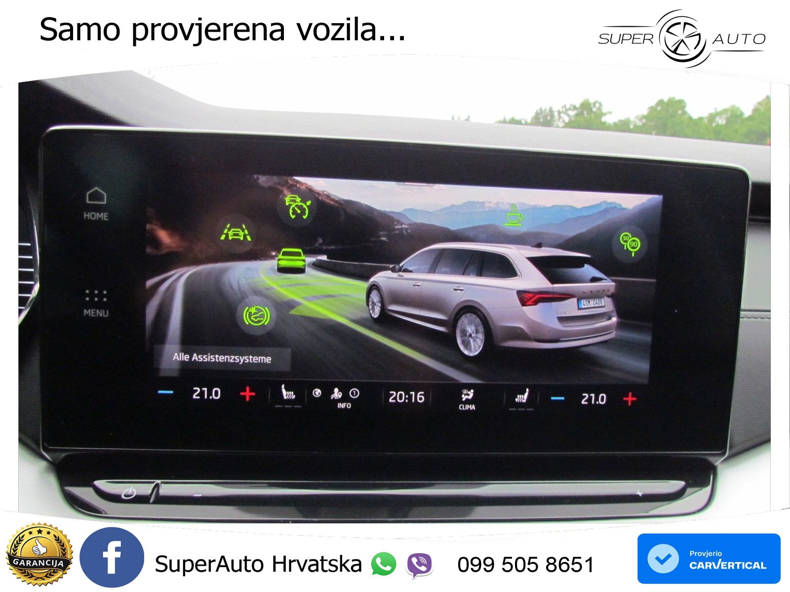 Škoda Octavia Combi 2.0 TDI (150 KS) MATRIX+GR SJED+KAM