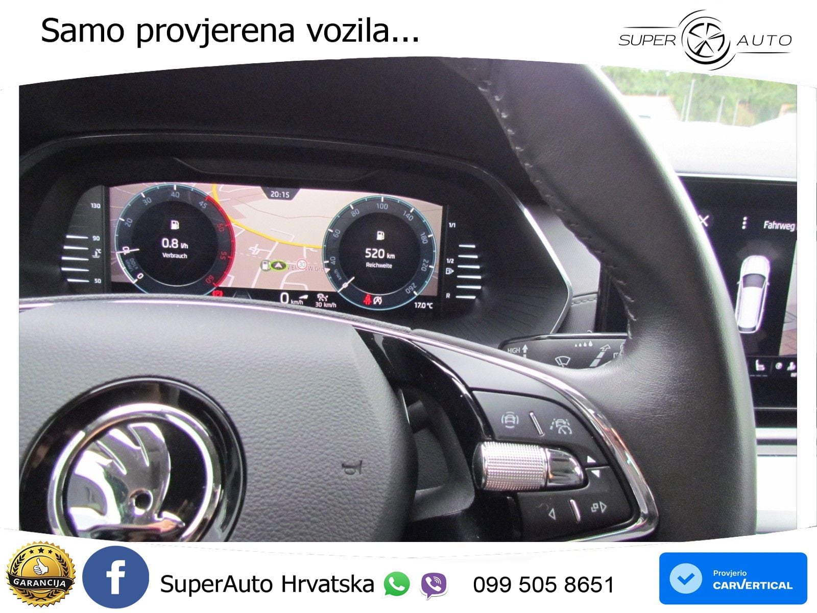 Škoda Octavia Combi 2.0 TDI (150 KS) MATRIX+GR SJED+KAM
