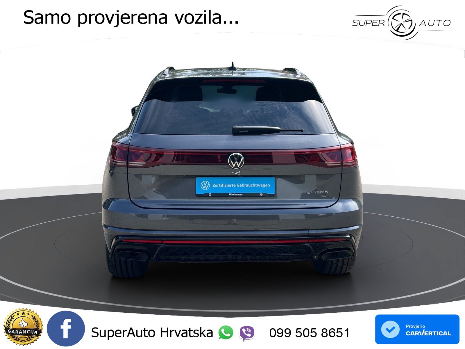 Volkswagen Touareg R 3.0 V6 TFSI (462 KS) 4MOTION Tiptronic ZRAČNI+ACC+4xGR SJED+KAM