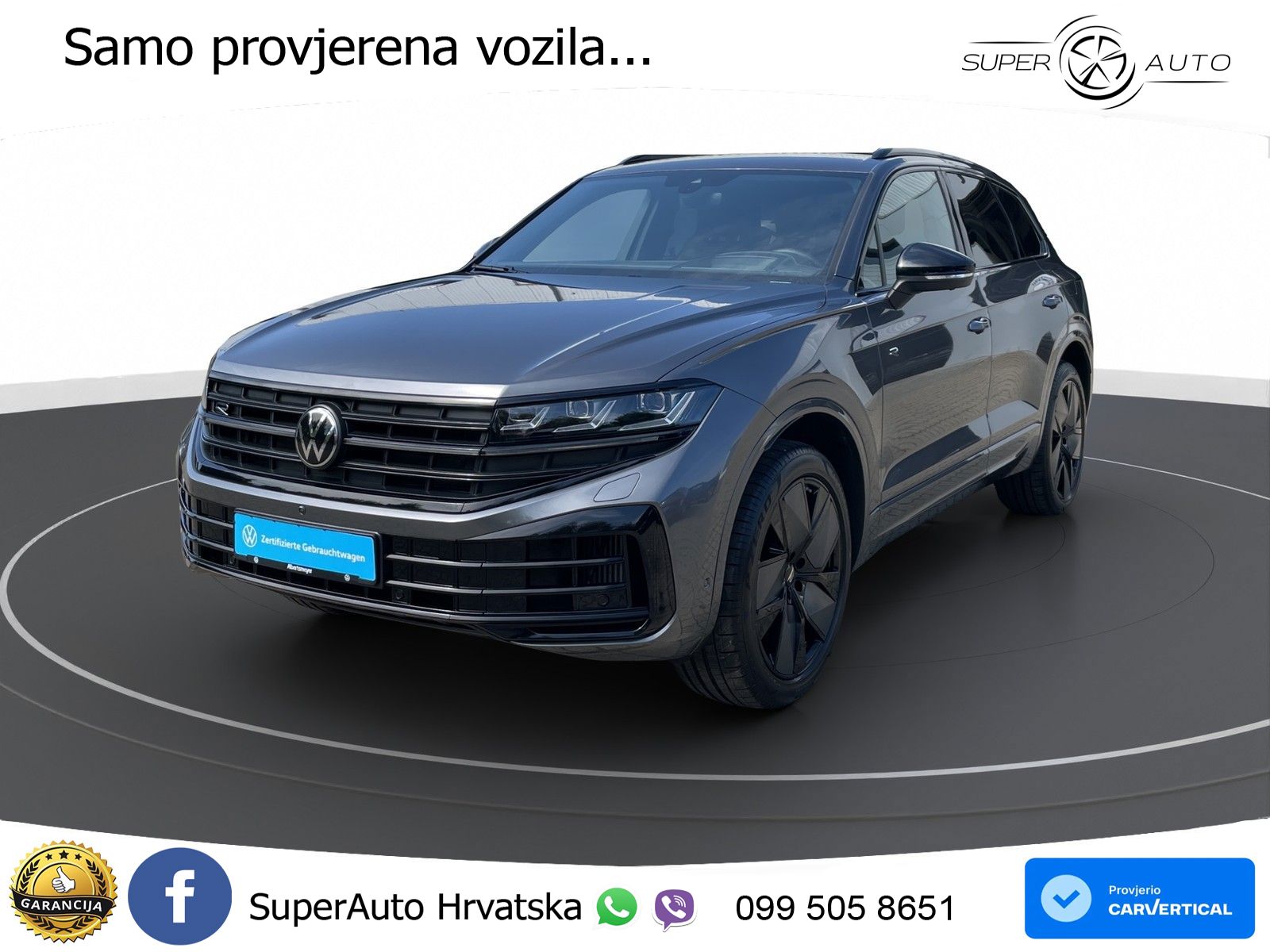 Volkswagen Touareg R 3.0 V6 TFSI (462 KS) 4MOTION Tiptronic ZRAČNI+ACC+4xGR SJED+KAM