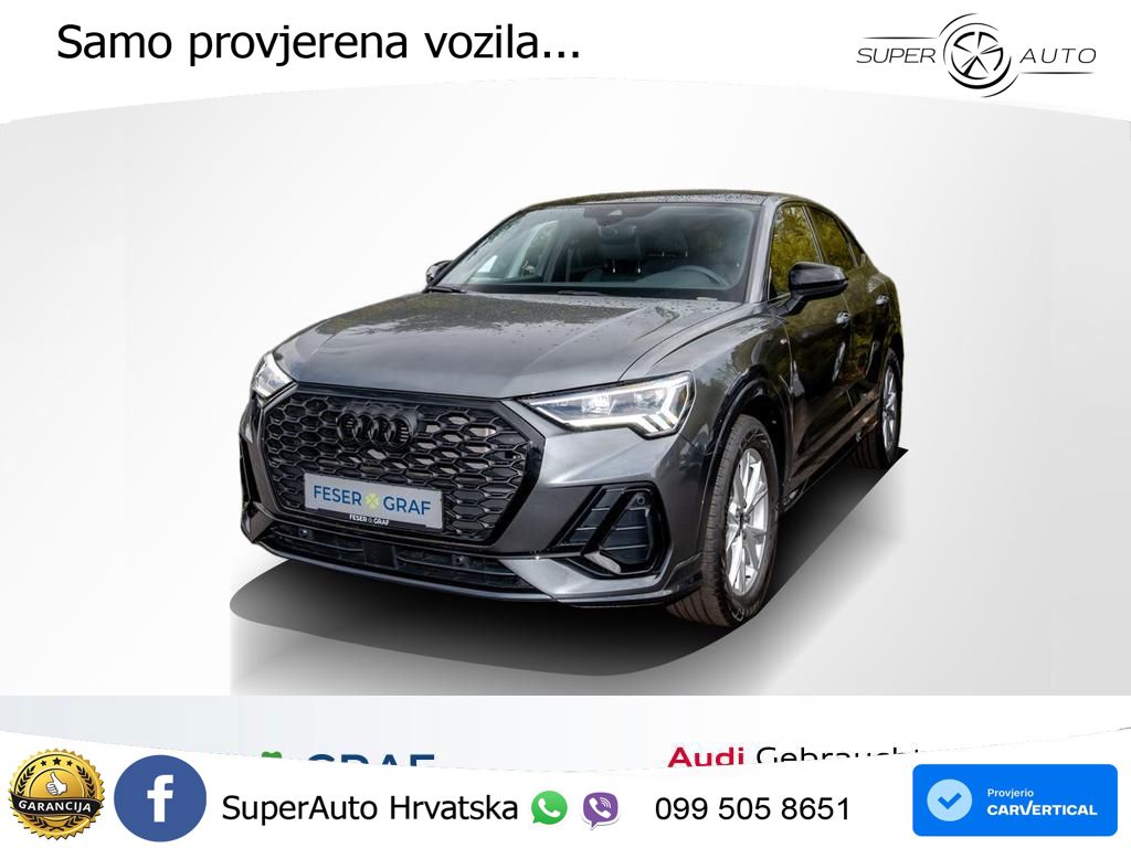 Audi Q3 II Sportback 35 TFSI (150 KS) S tronic 2x S line LED+GR SJED+ACC