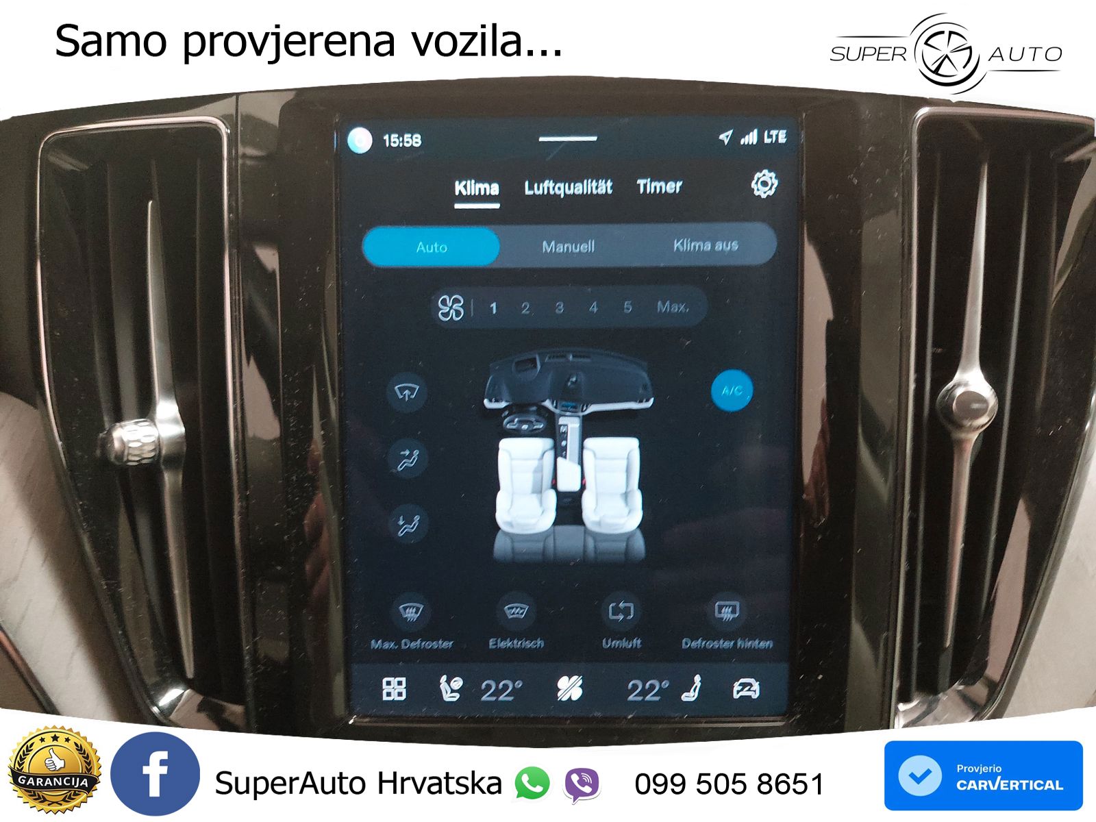 Volvo XC60 B4 Diesel FWD Geartronic ACC+GR SJED+360+PANO
