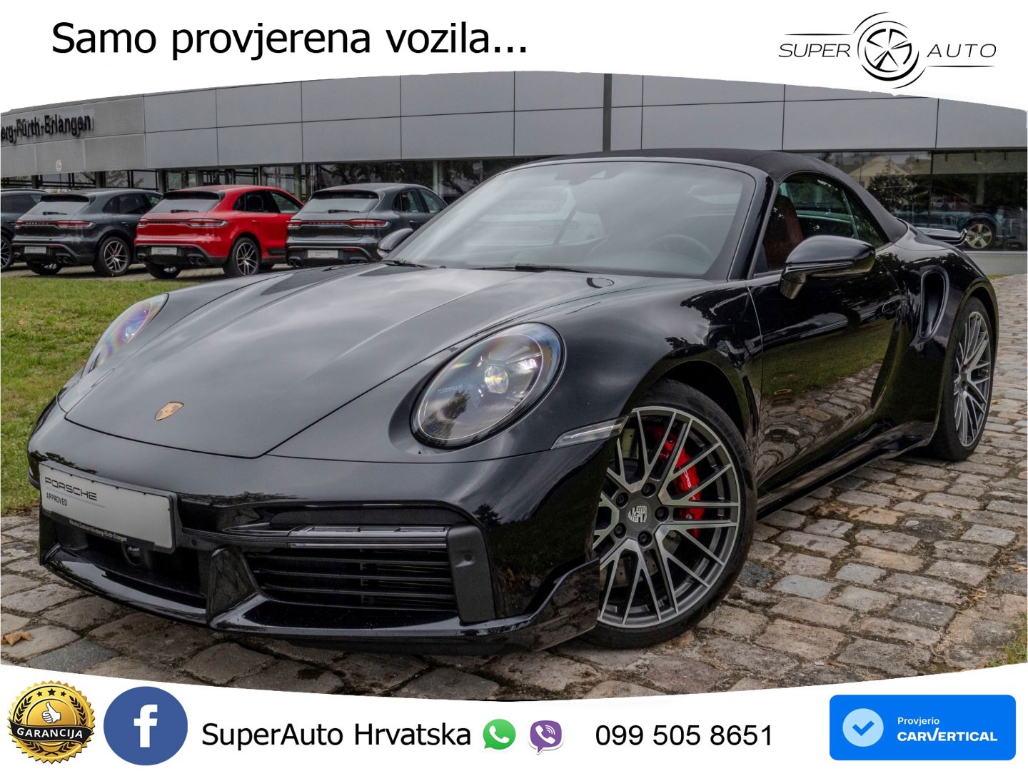 Porsche 911 Turbo Cabriolet 3.8 (580 KS) PDK LED+GR SJED+ACC