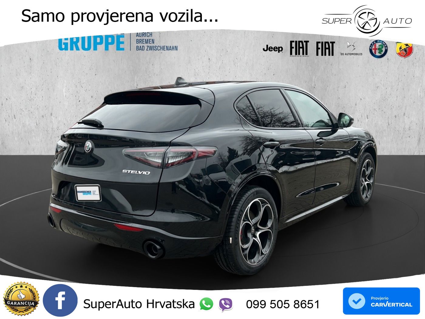 Alfa Romeo Stelvio 2.0 Turbo (280 KS) Q4 Automatic LED+GR SJED+ACC