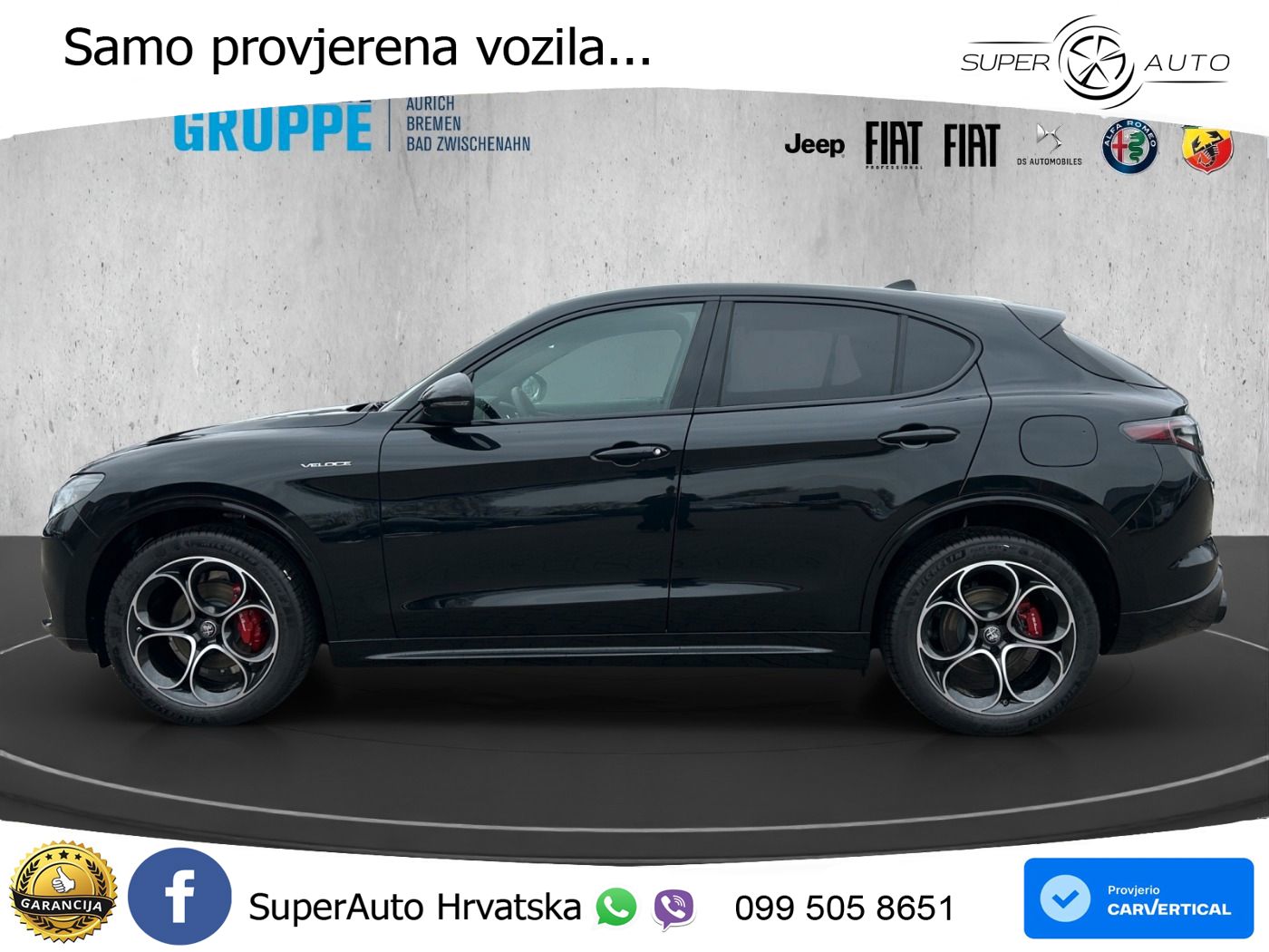 Alfa Romeo Stelvio 2.0 Turbo (280 KS) Q4 Automatic LED+GR SJED+ACC