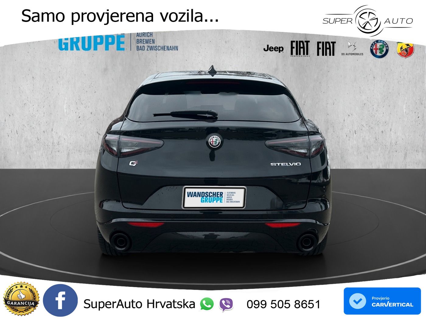 Alfa Romeo Stelvio 2.0 Turbo (280 KS) Q4 Automatic LED+GR SJED+ACC