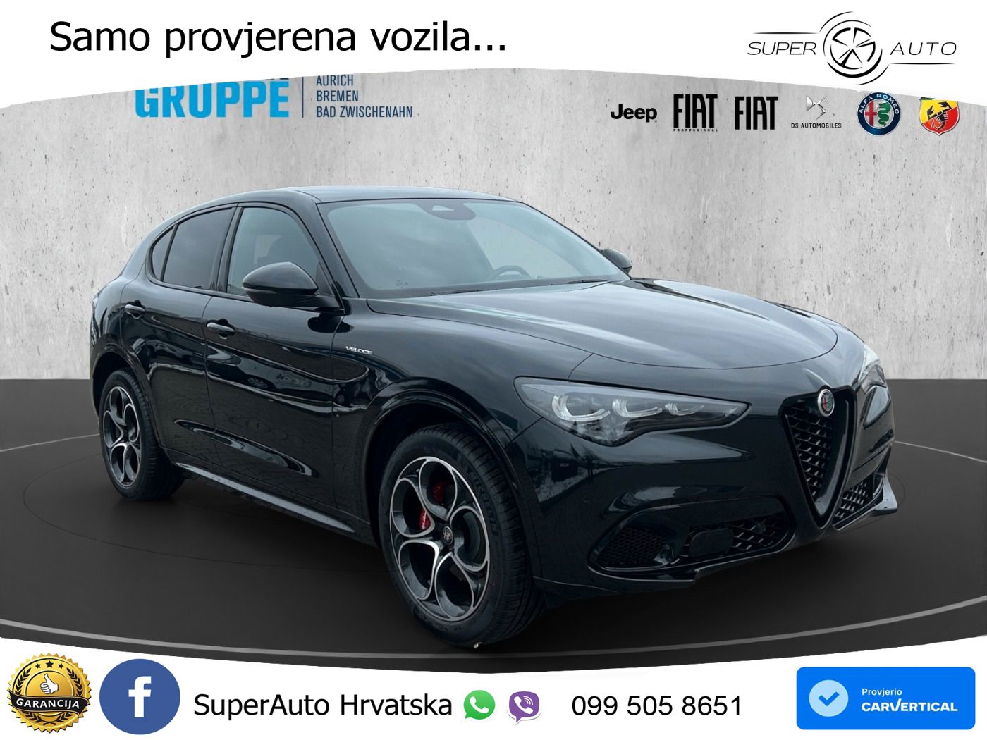 Alfa Romeo Stelvio 2.0 Turbo (280 KS) Q4 Automatic LED+GR SJED+ACC
