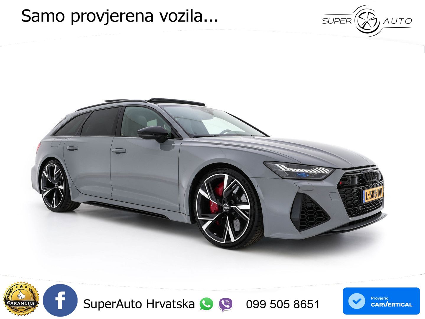 Audi RS6 Avant 4.0 TFSI V8 (600 KS) quattro Tiptronic LED+GR SJED+ACC
