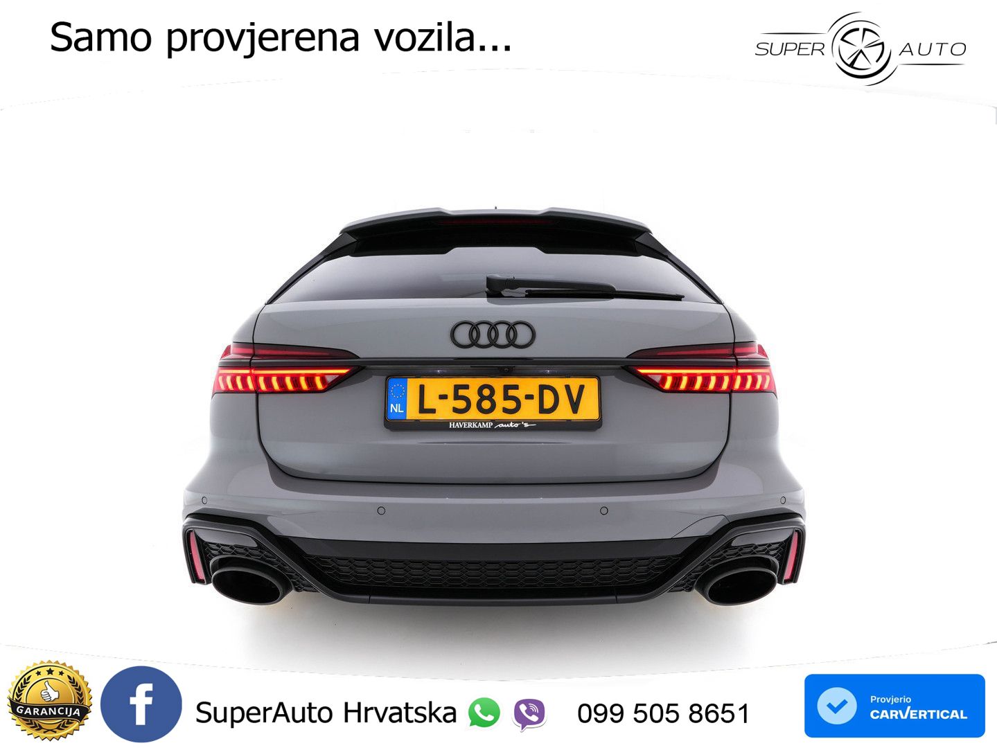 Audi RS6 Avant 4.0 TFSI V8 (600 KS) quattro Tiptronic LED+GR SJED+ACC