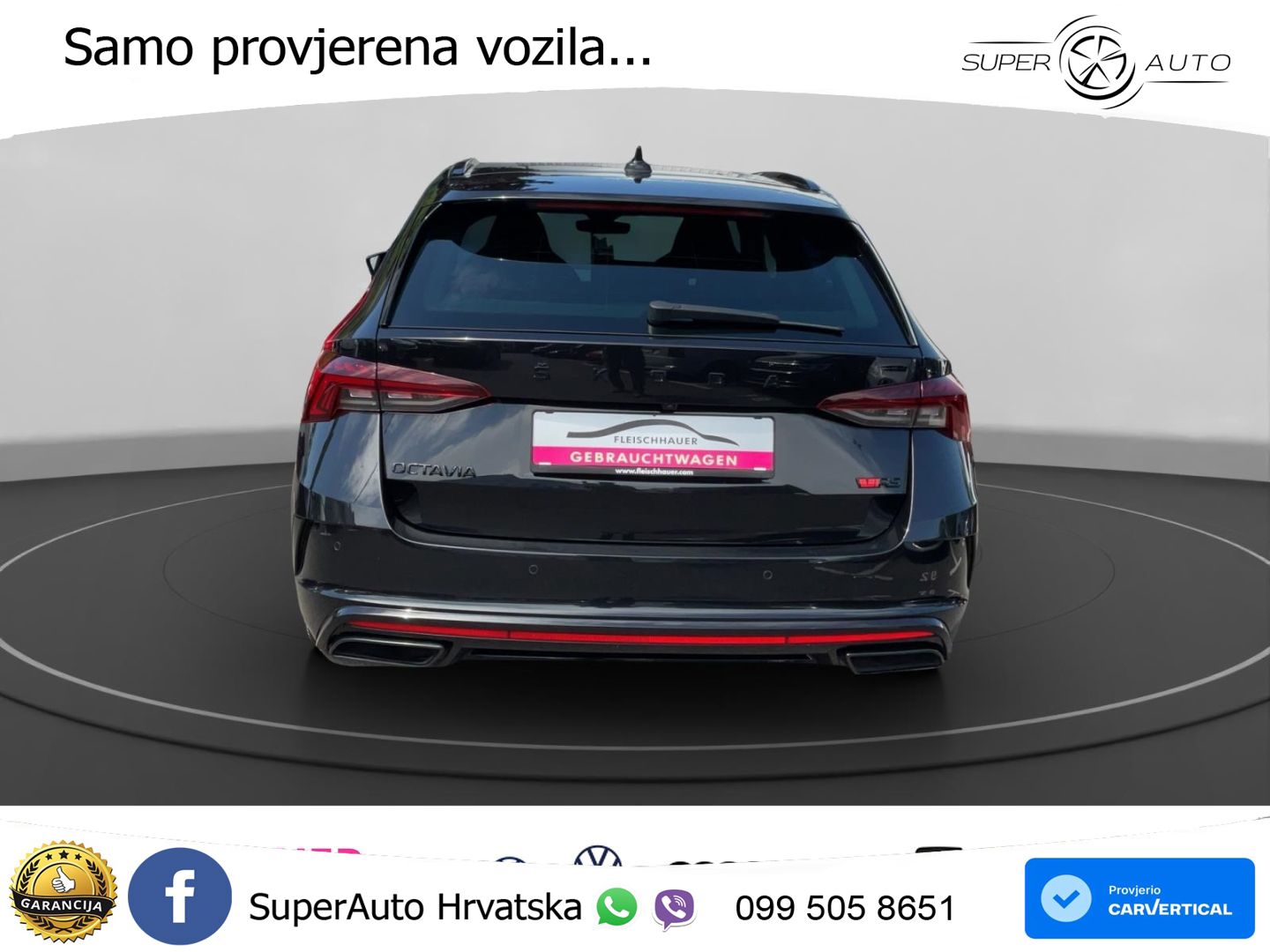 Škoda Octavia Combi RS 2.0 TDI (200 KS) DSG LED+GR SJED+ACC