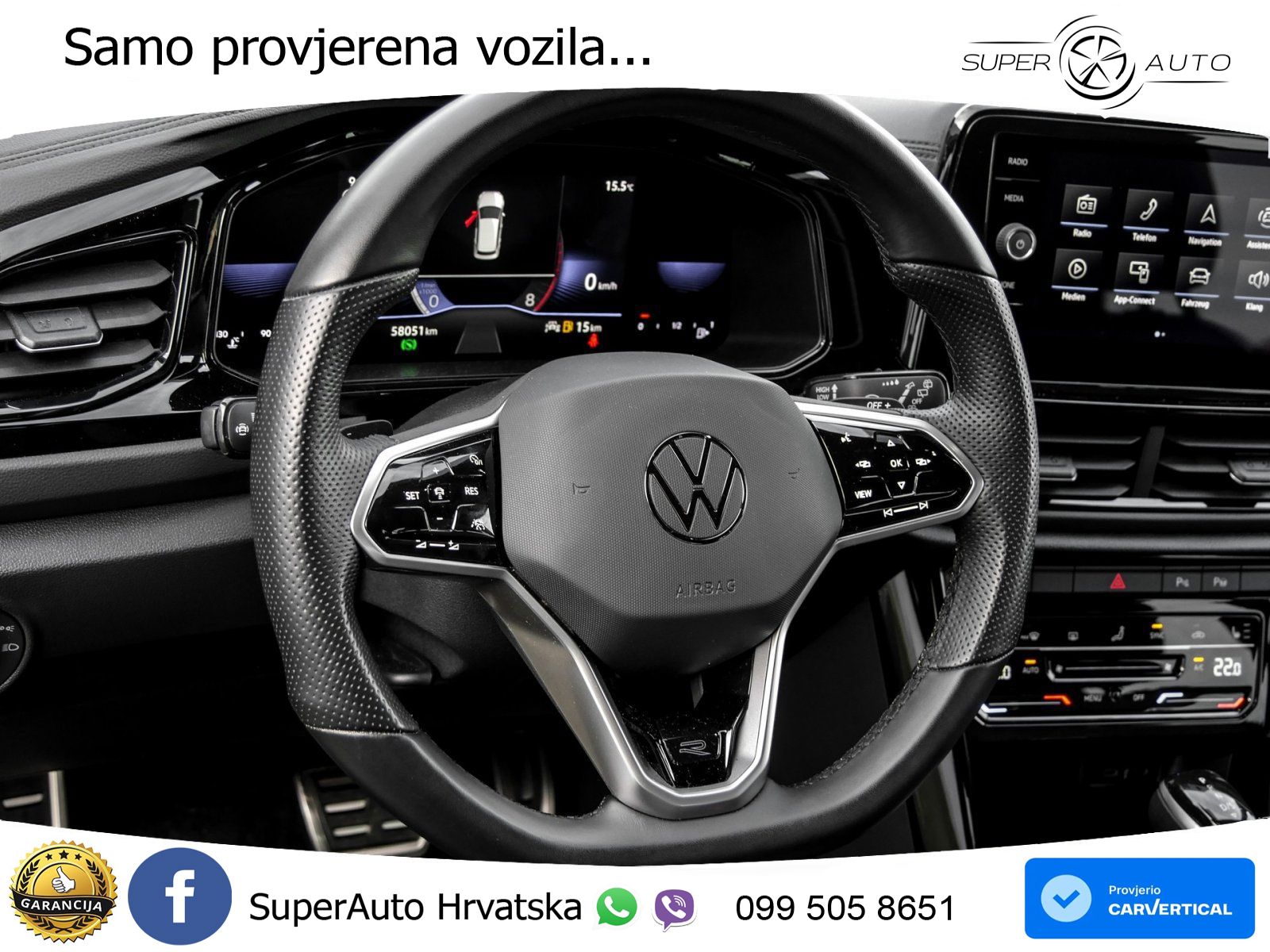 Volkswagen T-Roc 1.5 TSI (150 KS) DSG R-Line MATRIX+GR SJED+KAM