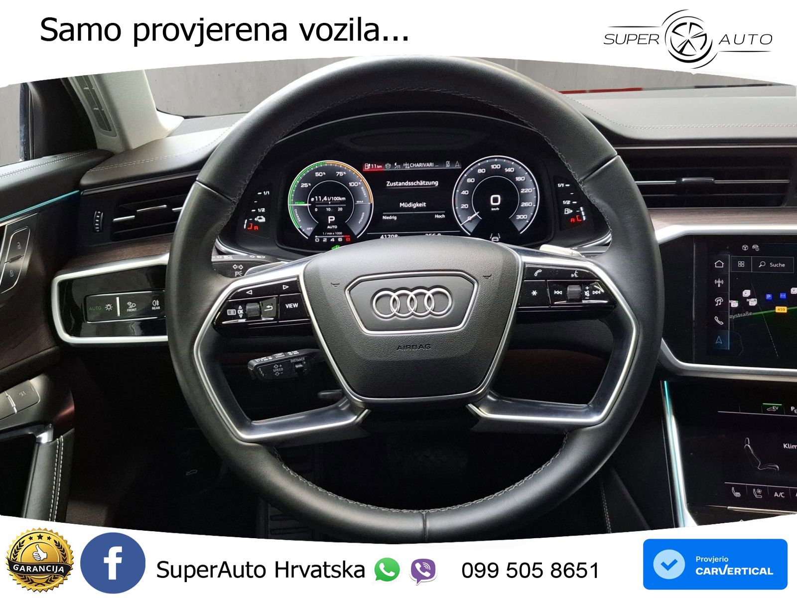 Audi A6 50 TFSIe (299 KS) quattro ultra S tronic S line LED+GR SJED+ACC