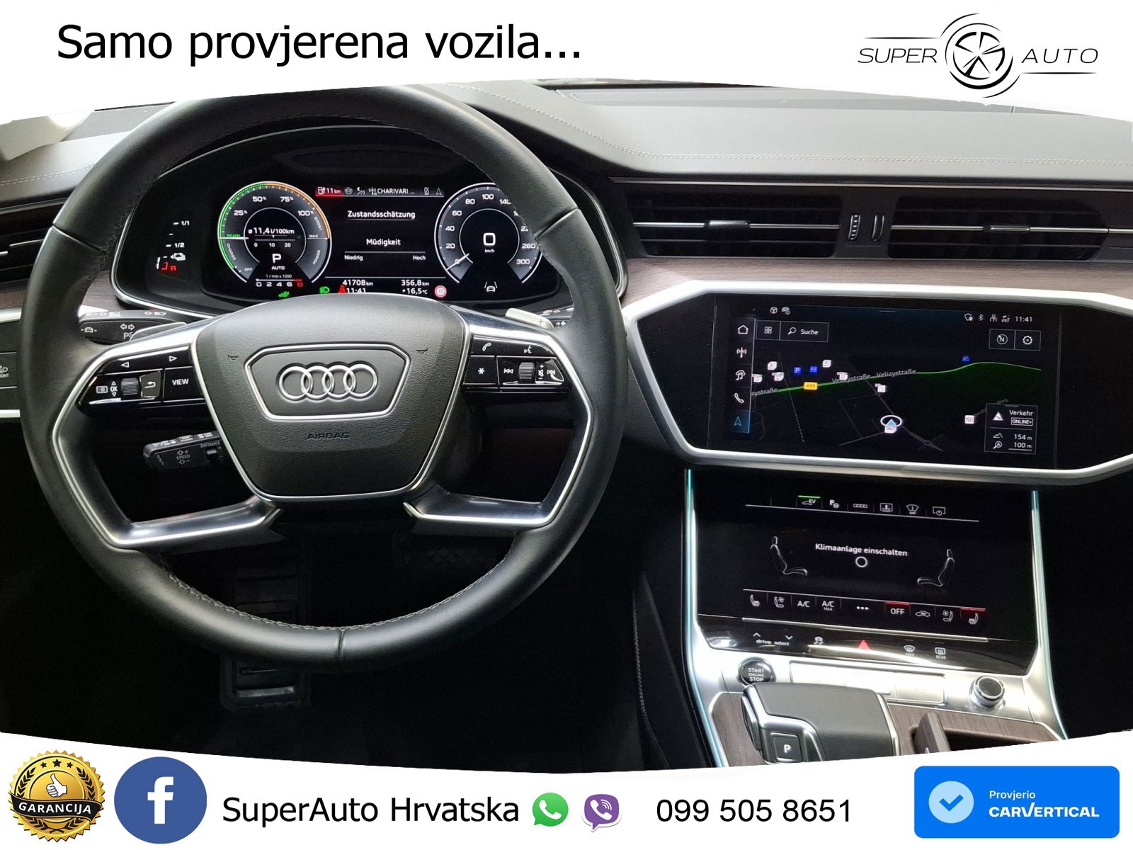 Audi A6 50 TFSIe (299 KS) quattro ultra S tronic S line LED+GR SJED+ACC