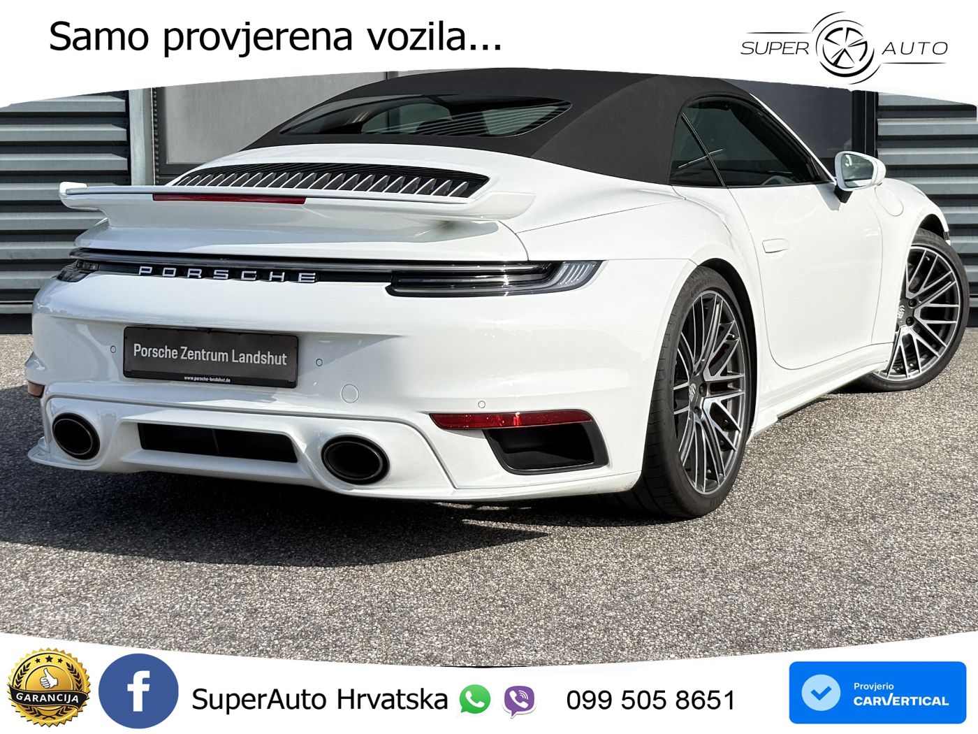 Porsche 911 Turbo Cabriolet 3.8 (580 KS) PDK LED+GR SJED+ACC