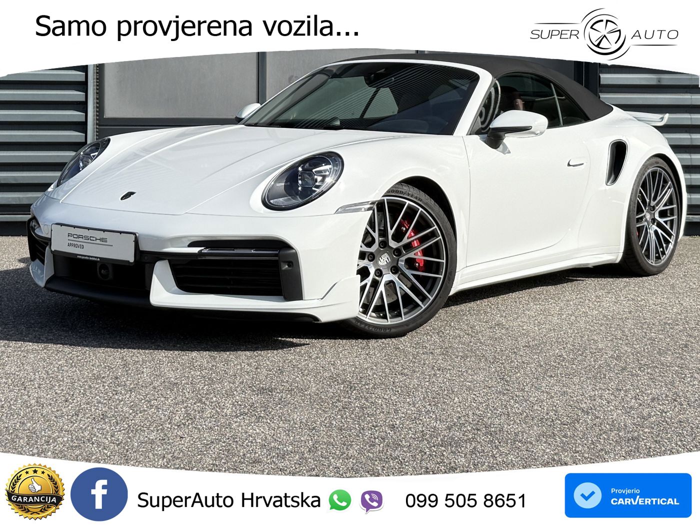 Porsche 911 Turbo Cabriolet 3.8 (580 KS) PDK LED+GR SJED+ACC