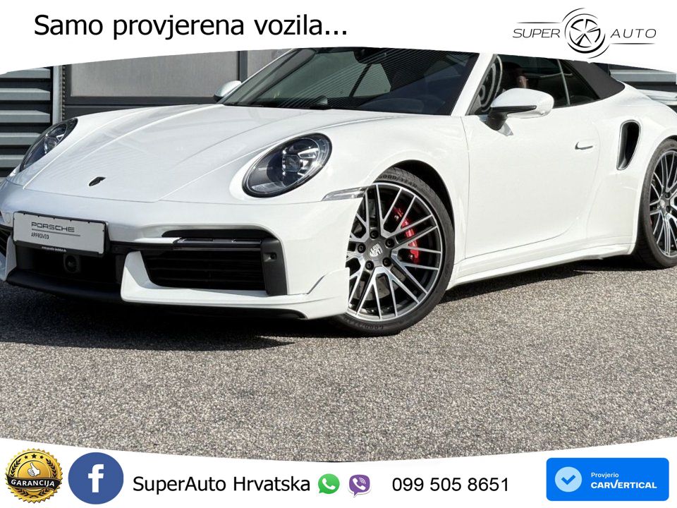 Porsche 911 Turbo Cabriolet 3.8 (580 KS) PDK LED+GR SJED+ACC
