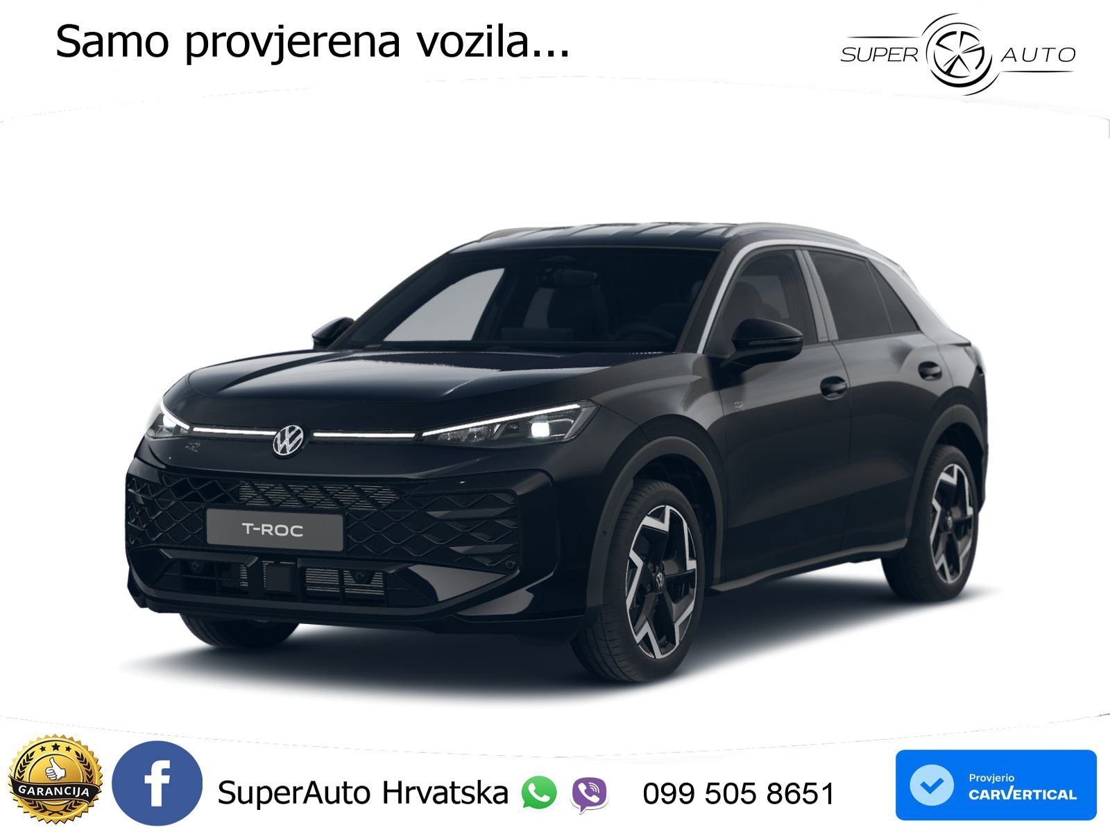 Volkswagen T-Roc 1.5 eTSI (150 KS)  DSG R-Line LED+GR SJED+ACC