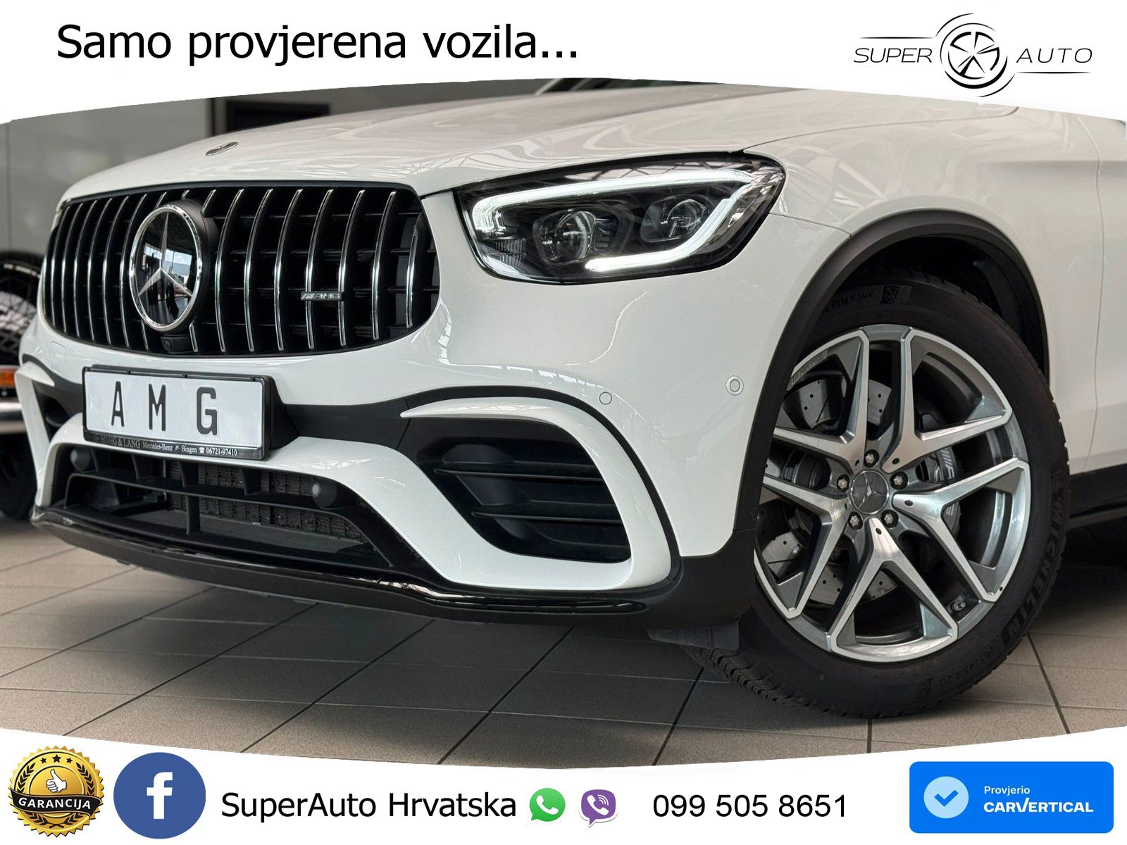 Mercedes AMG GLC 63 V8 (476 KS) 4MATIC+ MCT LED+GR SJED+ACC