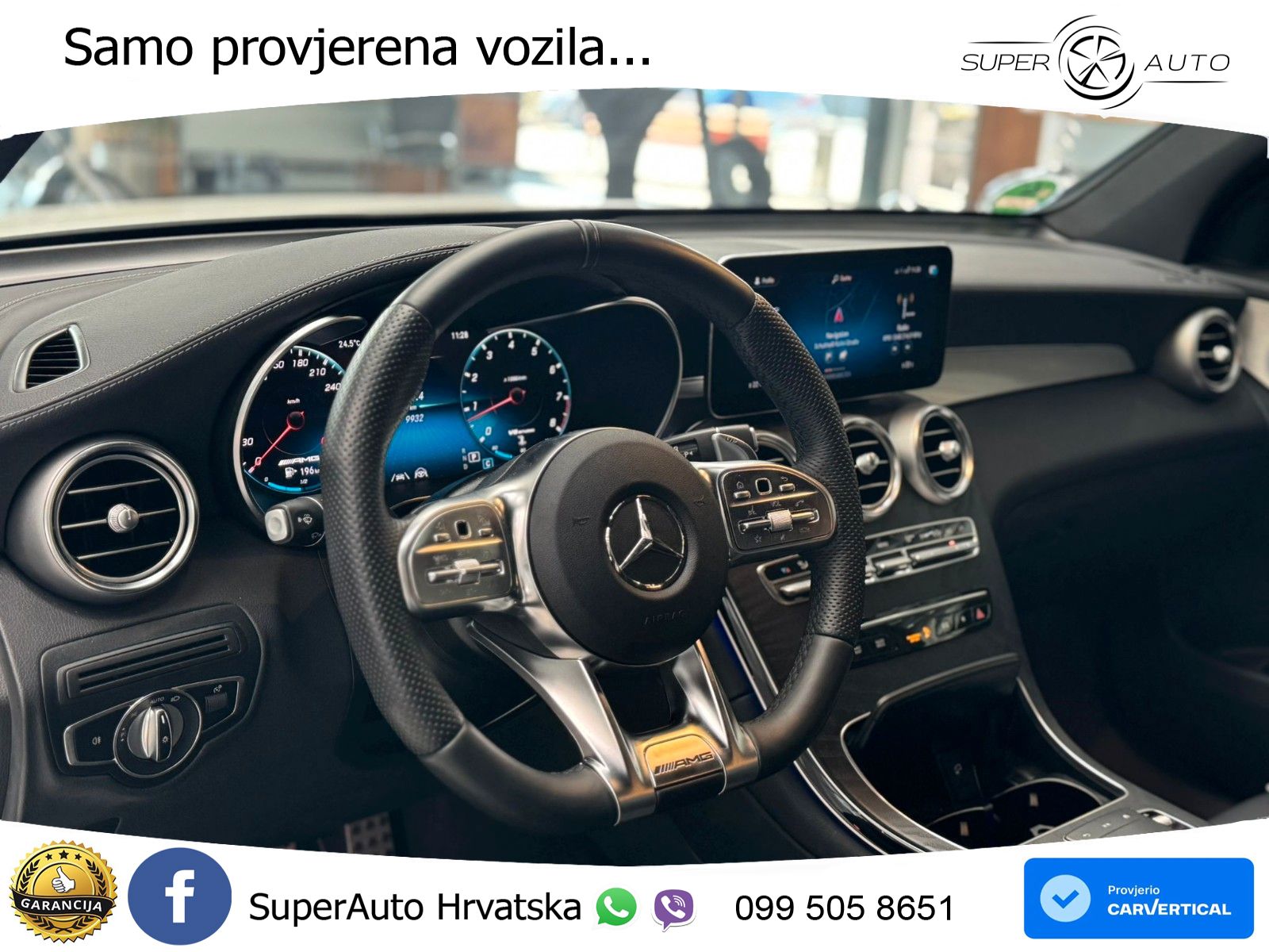 Mercedes AMG GLC 63 V8 (476 KS) 4MATIC+ MCT LED+GR SJED+ACC