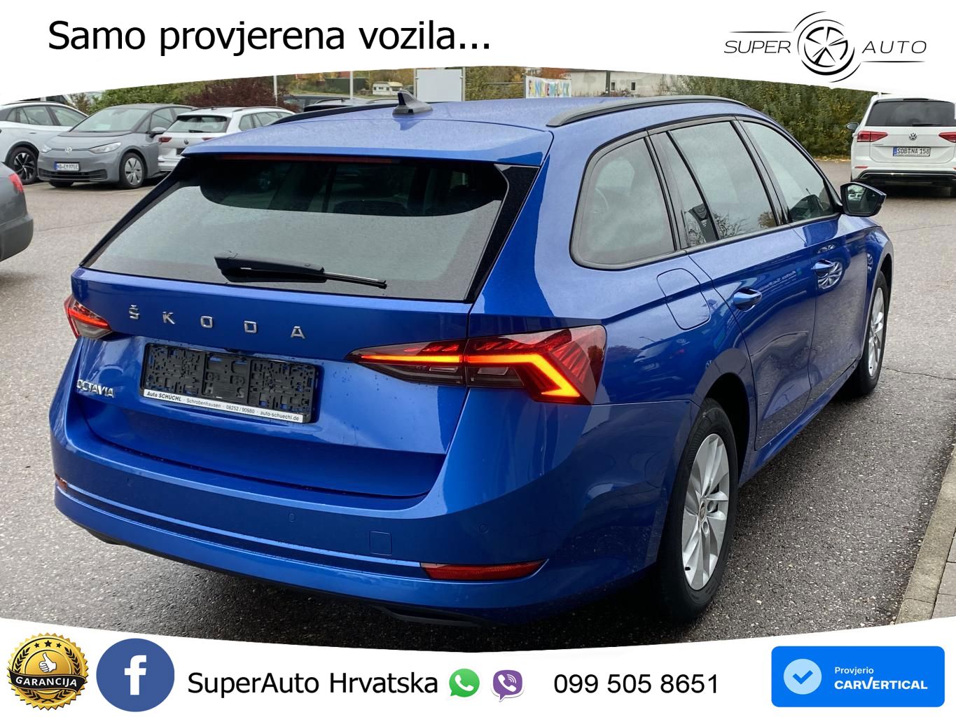 Škoda Octavia Combi 2.0 TDI (150 KS) DSG LED+GR SJED+ACC