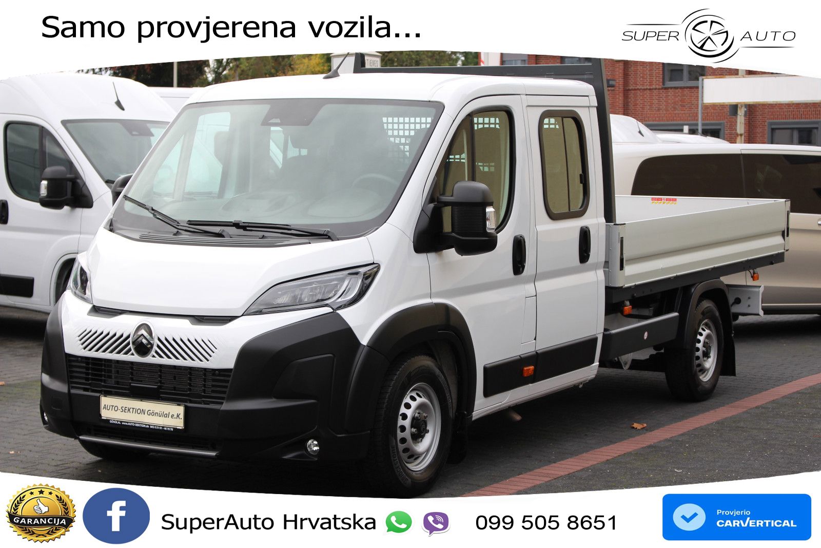 Citroën Jumper 35 L4 140 Pritsche DoKa 7-Sitz*Kamera*AHK 140 KS