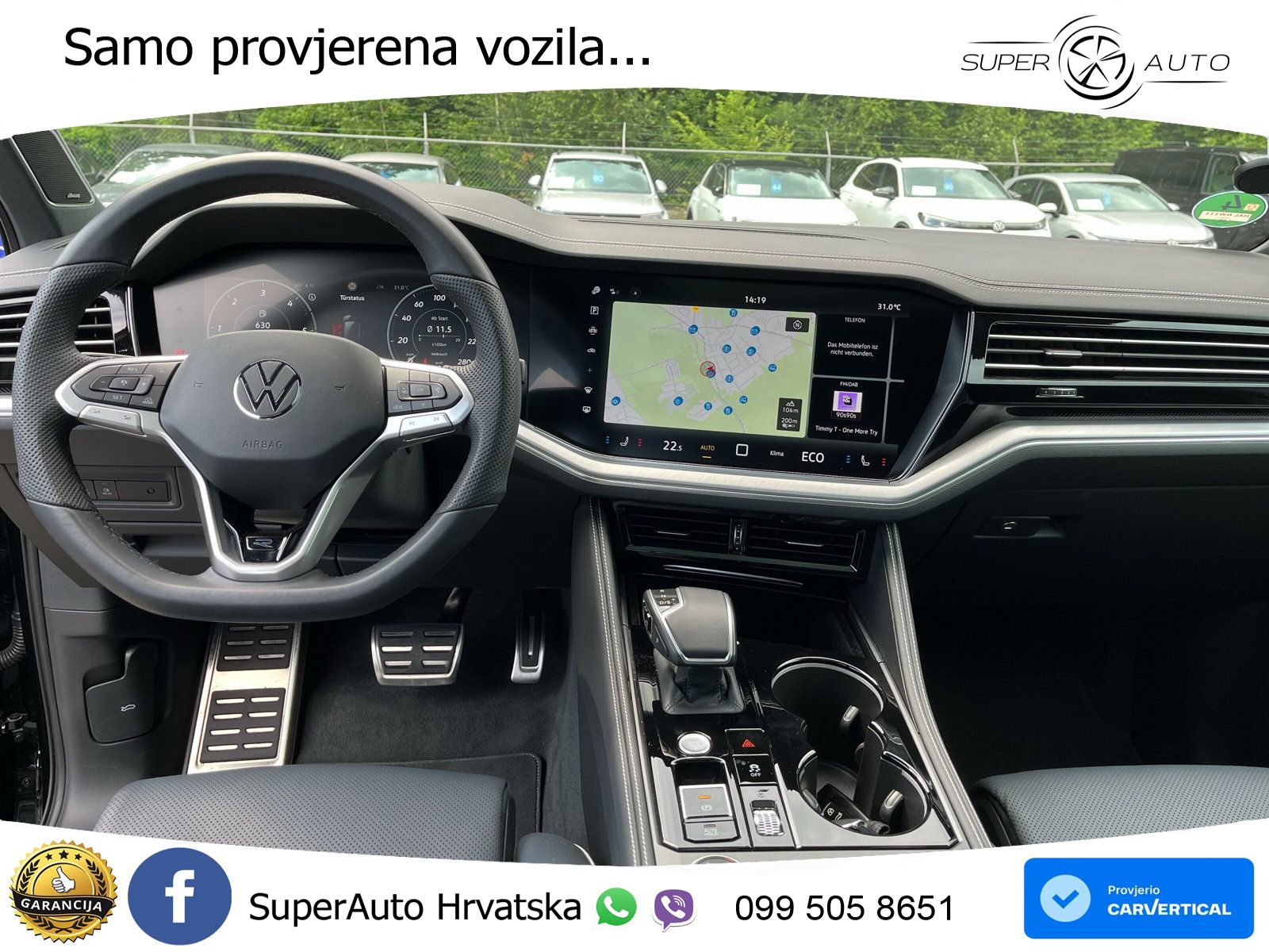 Volkswagen Touareg 3.0 V6 TDI (286 KS) 4MOTION Tiptronic R-Line ZRAČNI+ACC+GR SJED+KAM+PANO
