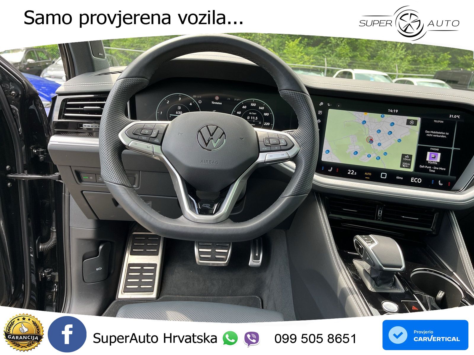 Volkswagen Touareg 3.0 V6 TDI (286 KS) 4MOTION Tiptronic R-Line ZRAČNI+ACC+GR SJED+KAM+PANO