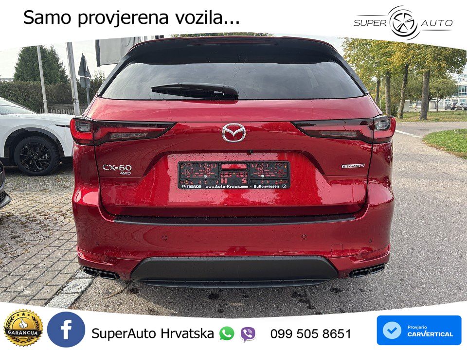 Mazda CX-60 3.3 e-Skyactiv D (254 KS) AWD Automatic MATRIX+GR SJED+KAM