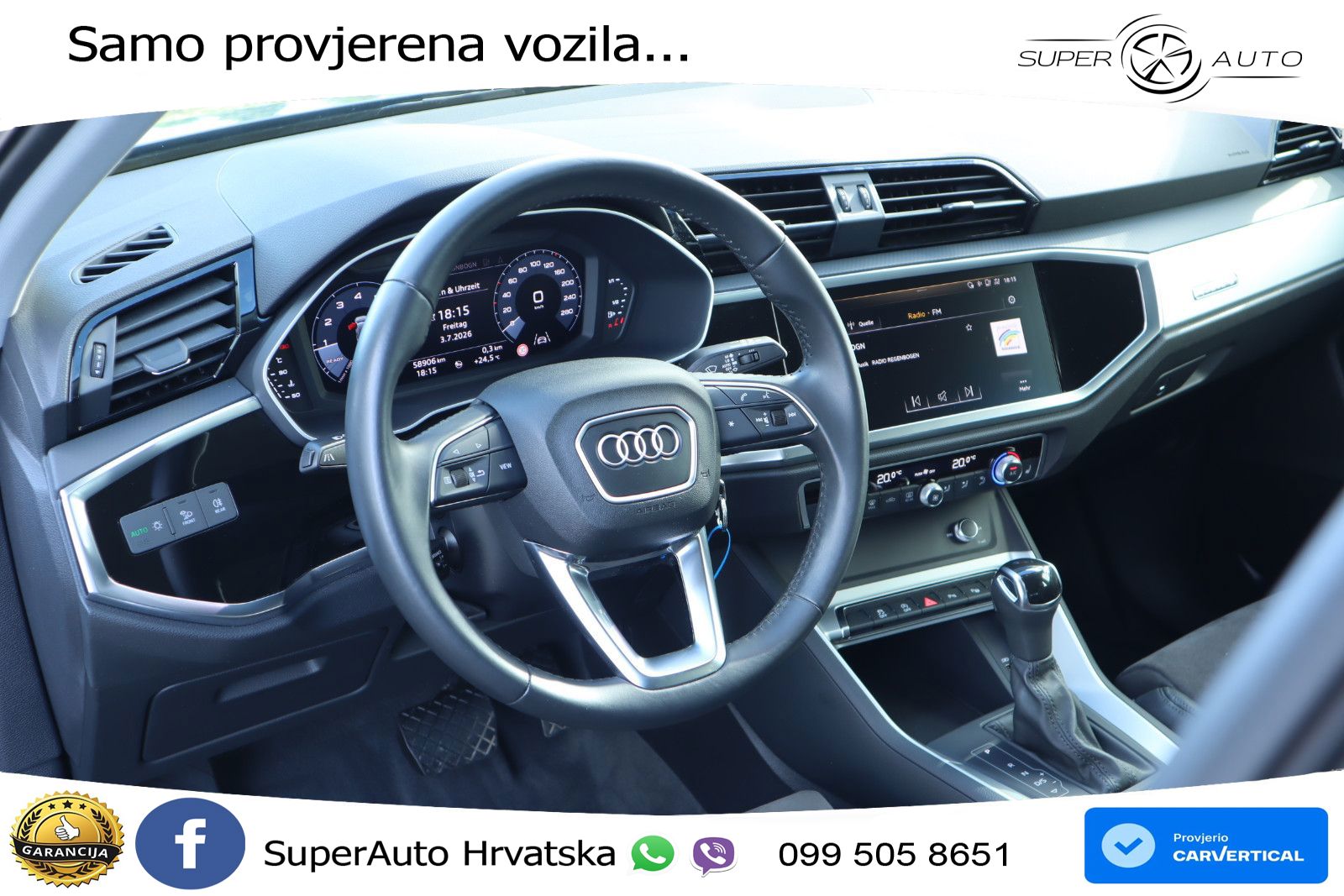 Audi Q3 45 TFSI (230 KS) quattro S tronic S line LED+GR SJED+ACC