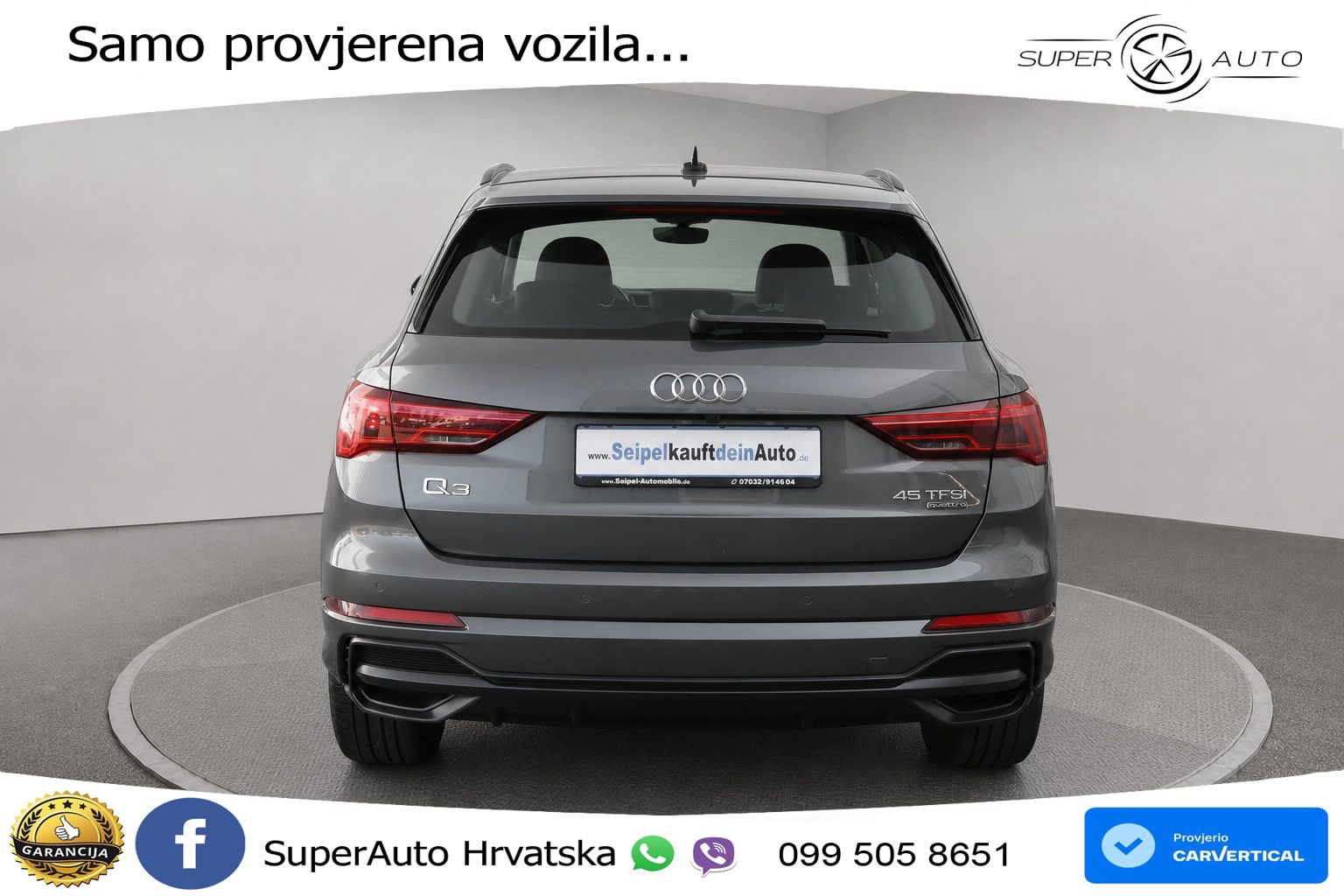 Audi Q3 45 TFSI (230 KS) quattro S tronic S line LED+GR SJED+ACC