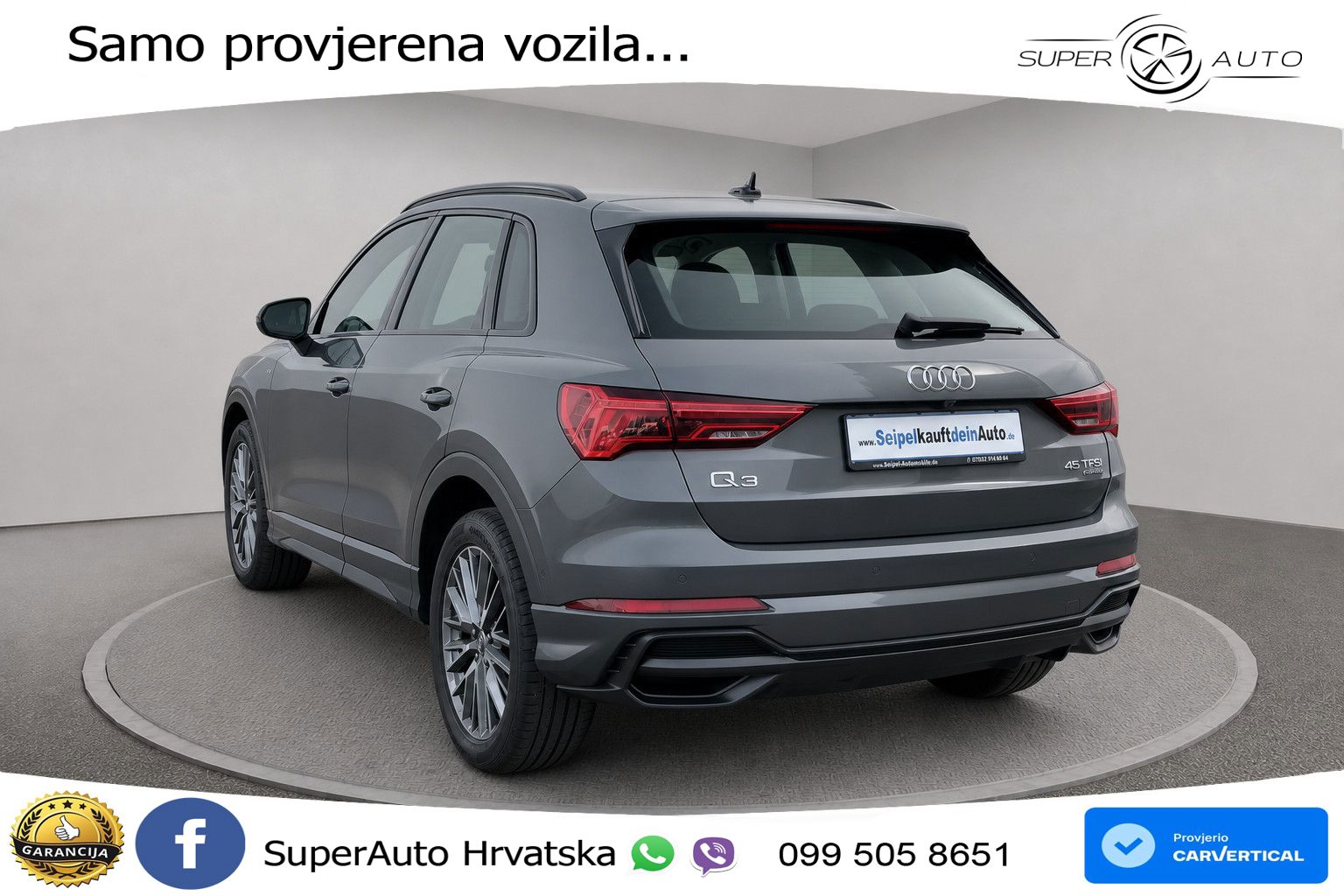 Audi Q3 45 TFSI (230 KS) quattro S tronic S line LED+GR SJED+ACC