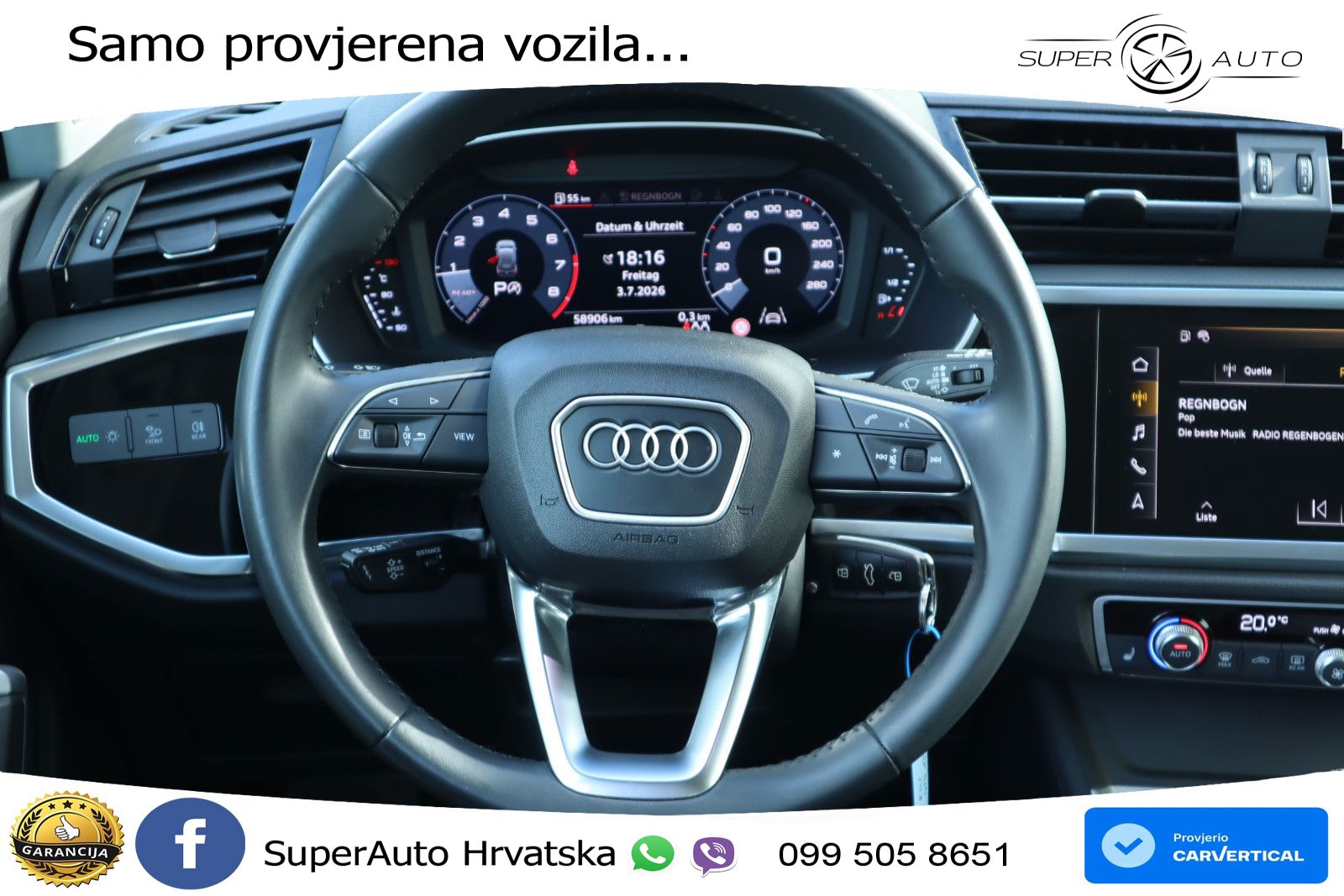 Audi Q3 45 TFSI (230 KS) quattro S tronic S line LED+GR SJED+ACC