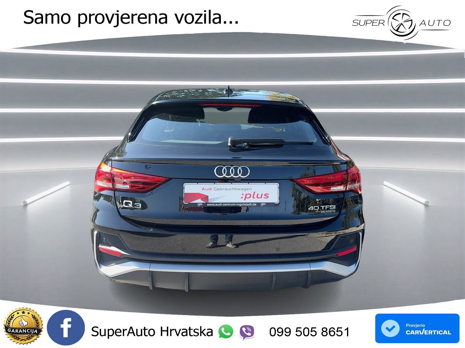 Audi Q3 II Sportback 40 TFSI (190 KS) quattro S tronic S line LED+GR SJED+ACC