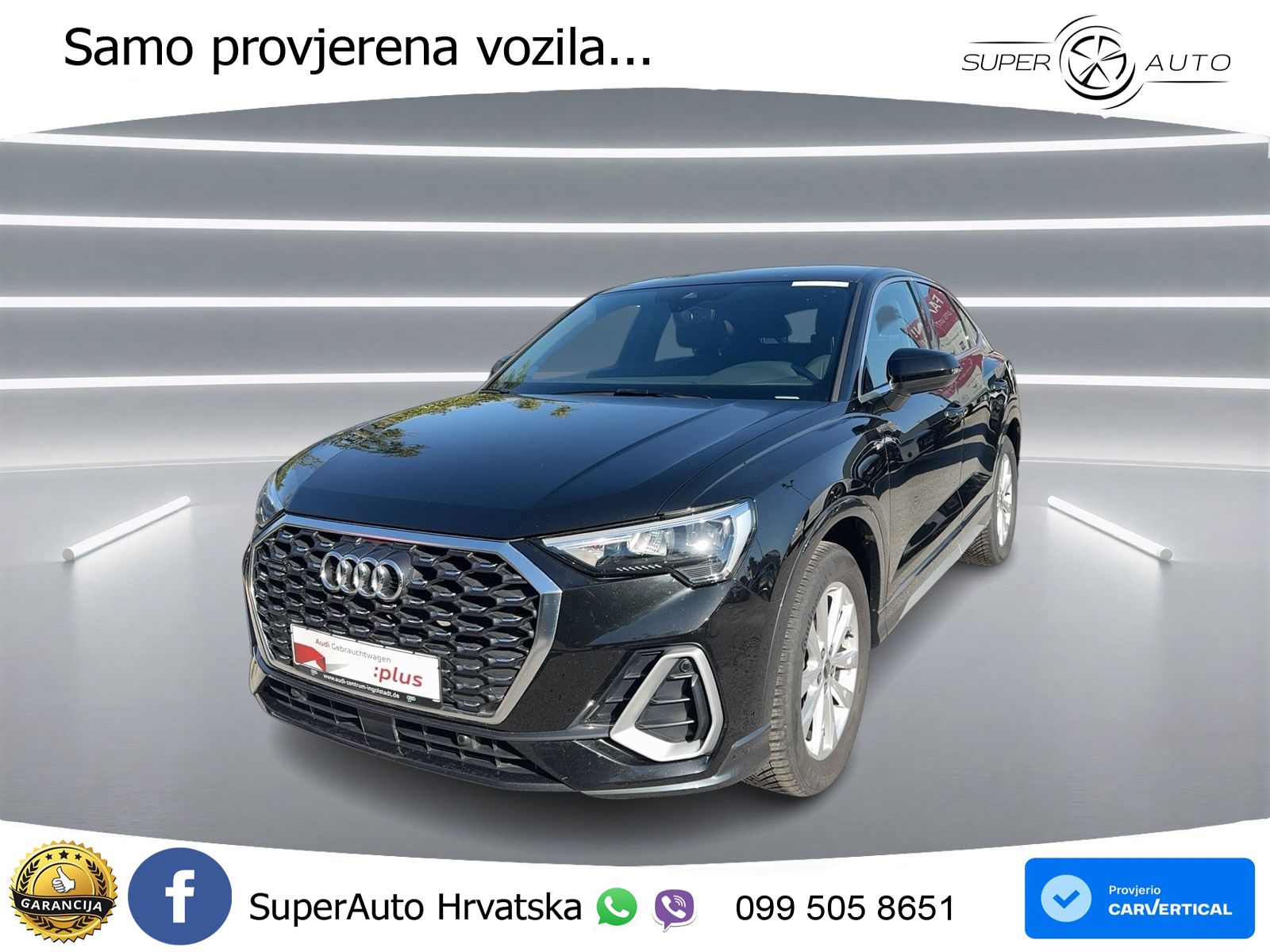 Audi Q3 II Sportback 40 TFSI (190 KS) quattro S tronic S line LED+GR SJED+ACC
