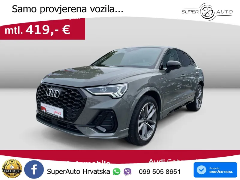 Audi Q3 Sportback 35 TFSI (150 KS) S tronic S line LED+GR SJED+ACC