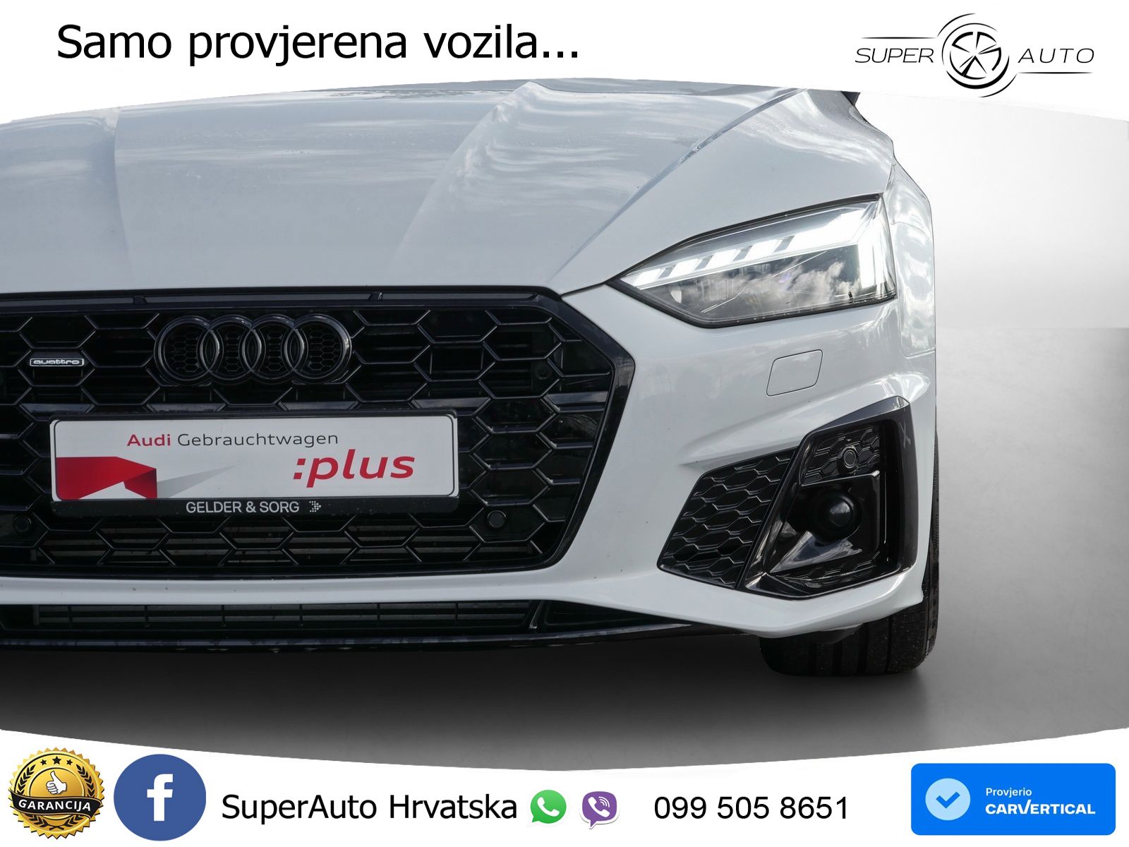Audi A5 Sportback  40 TFSI (204 KS) quattro S tronic S line MATRIX+GR SJED+KAM