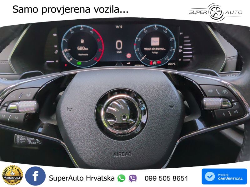 Škoda Octavia Combi 2.0 TDI (150 KS) DSG LED+GR SJED+ACC