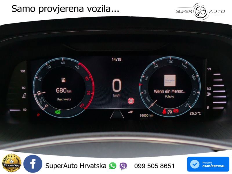 Škoda Octavia Combi 2.0 TDI (150 KS) DSG LED+GR SJED+ACC