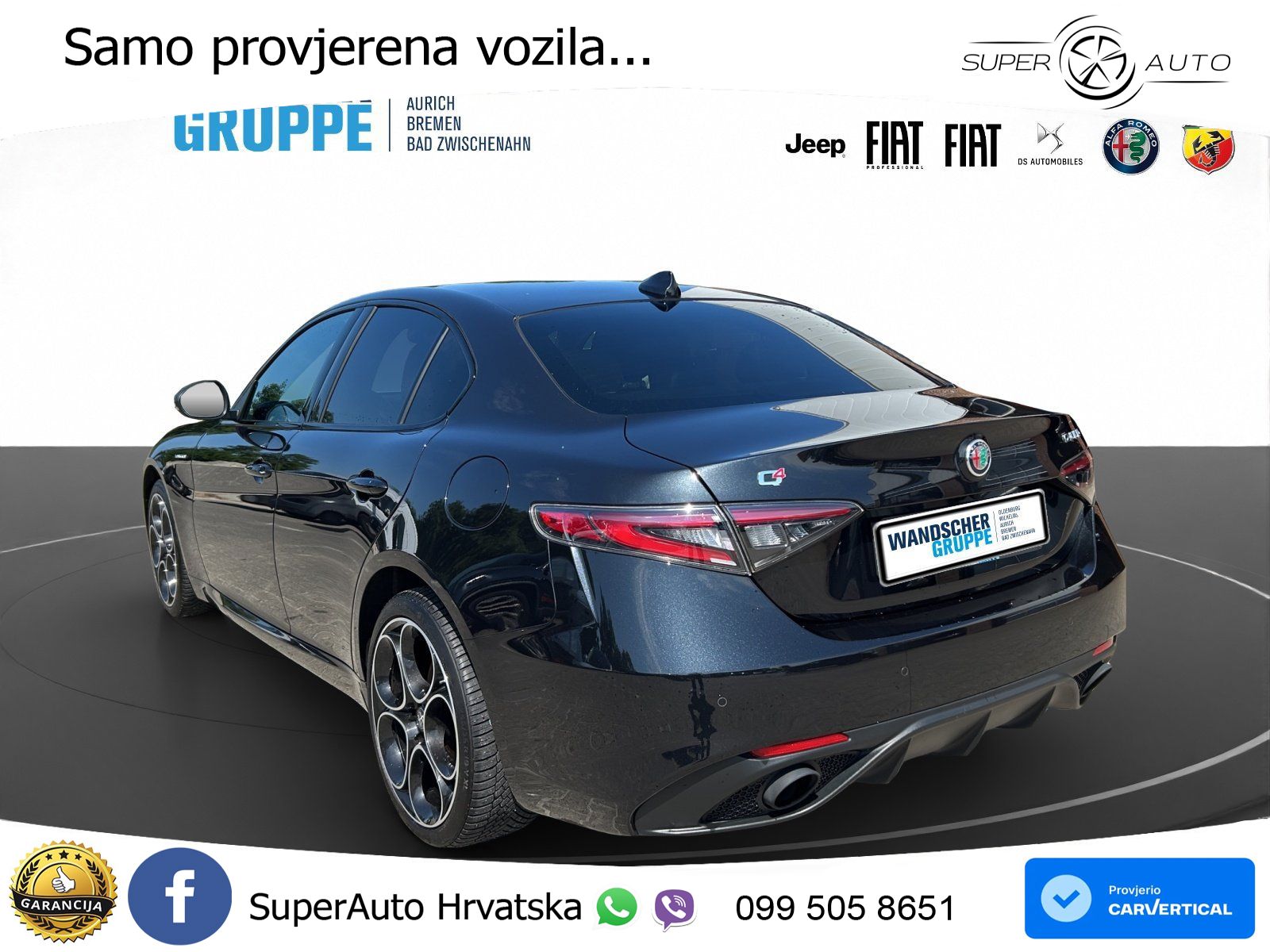Alfa Romeo Giulia 2.0 Turbo (280 KS) AWD Automatic LED+GR SJED+ACC