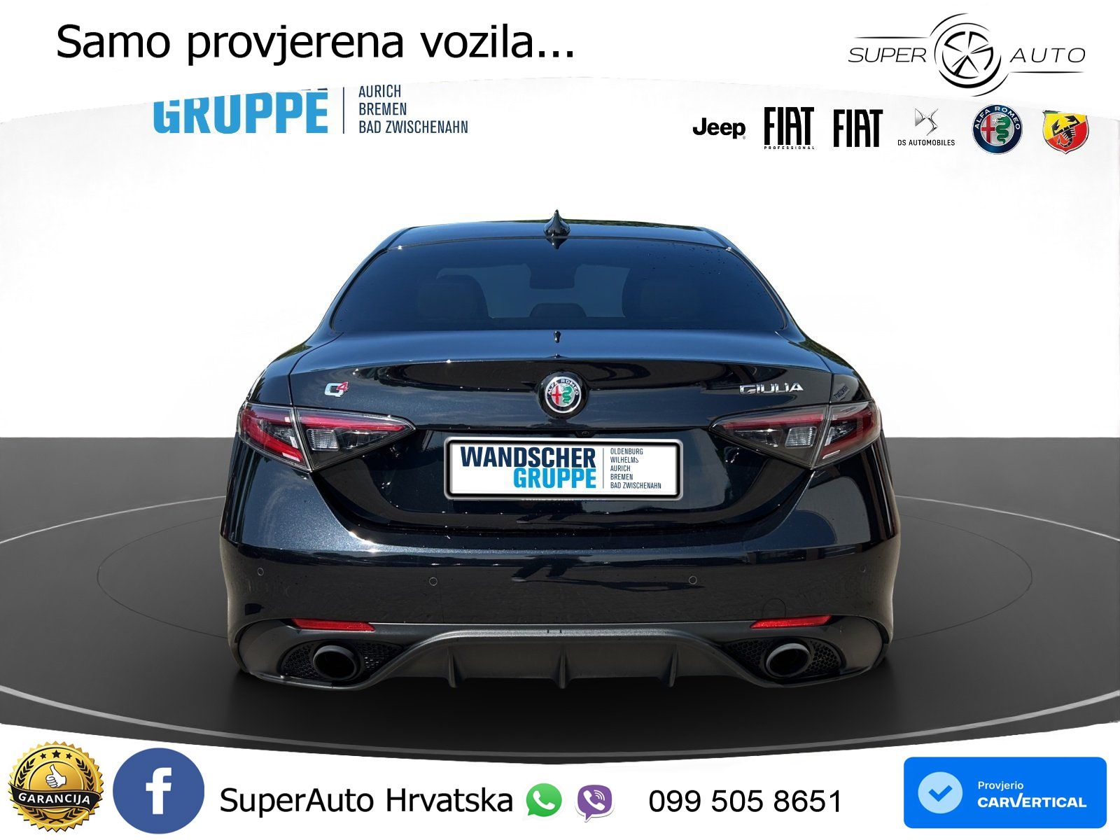 Alfa Romeo Giulia 2.0 Turbo (280 KS) AWD Automatic LED+GR SJED+ACC
