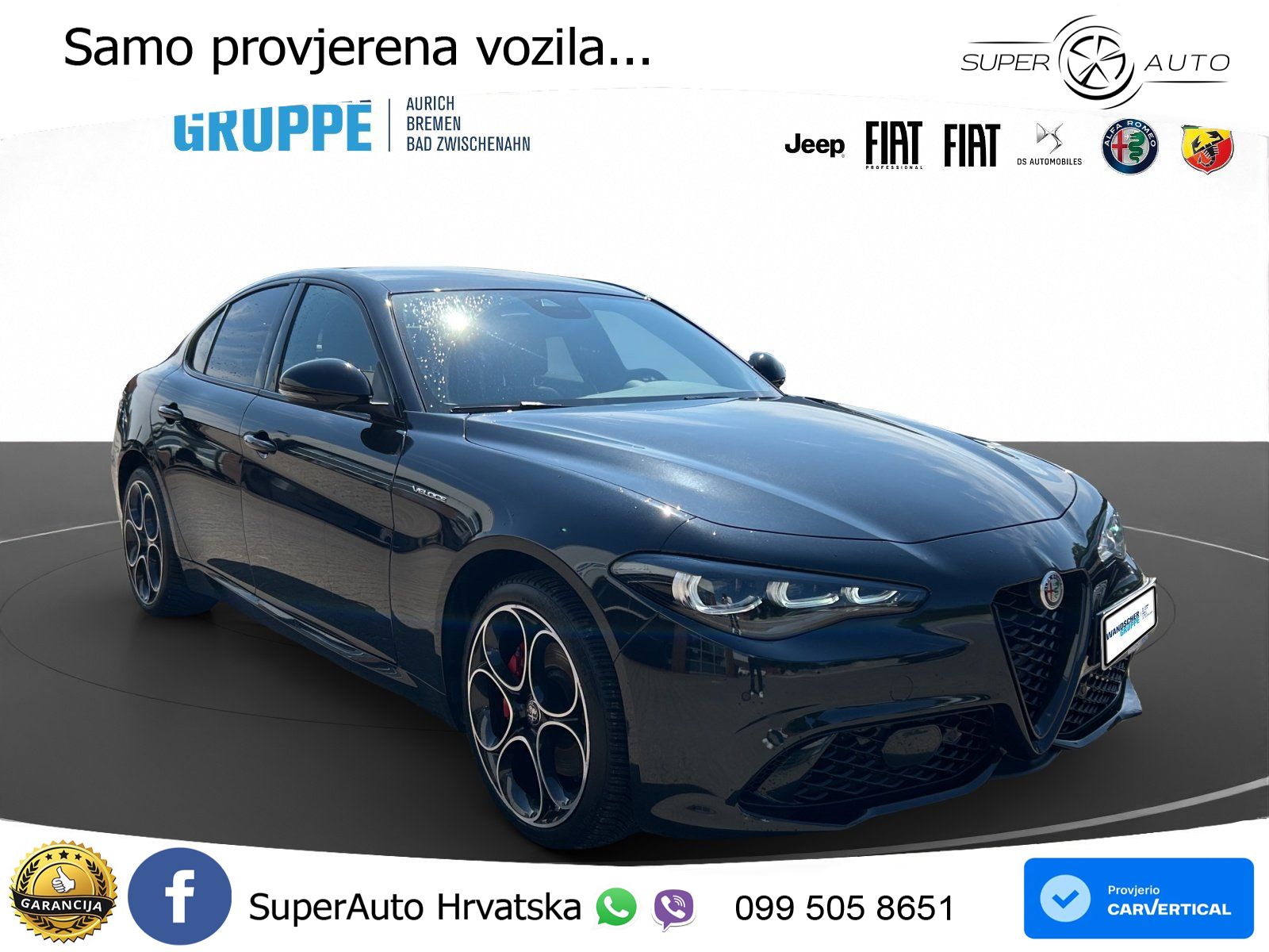 Alfa Romeo Giulia 2.0 Turbo (280 KS) AWD Automatic LED+GR SJED+ACC
