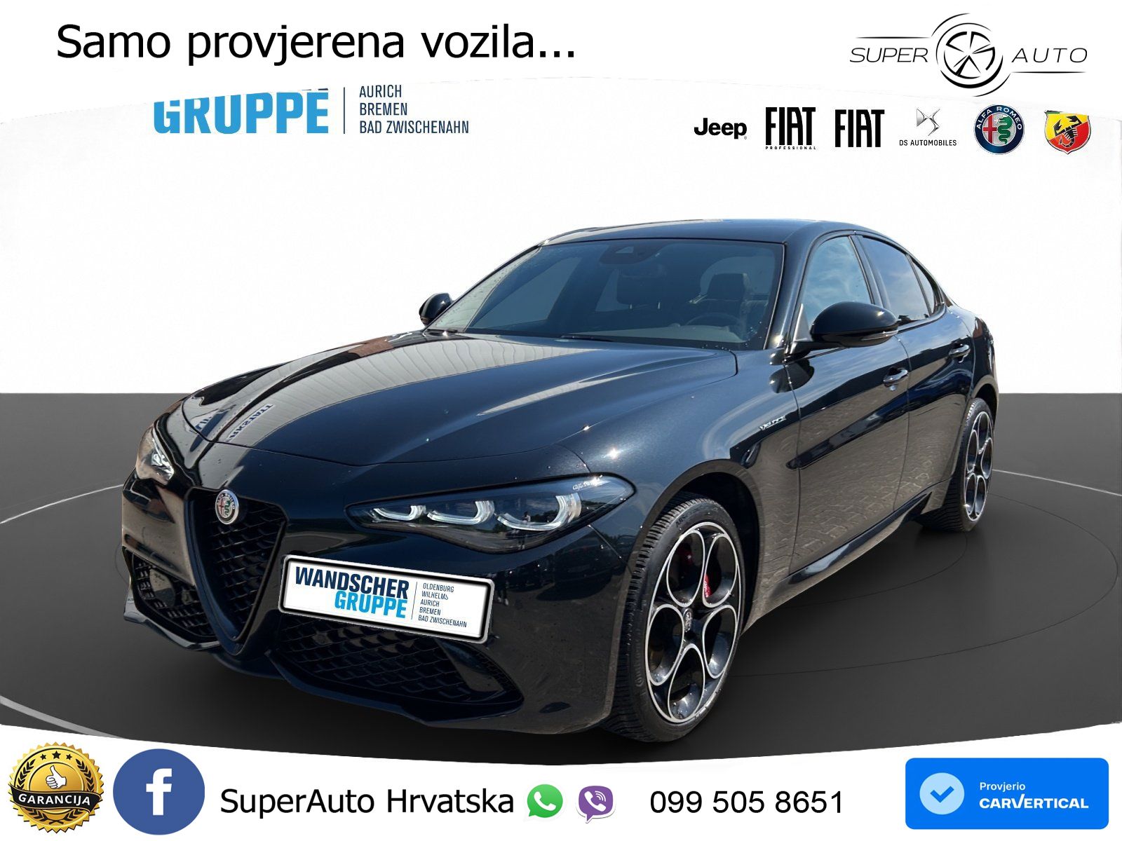 Alfa Romeo Giulia 2.0 Turbo (280 KS) AWD Automatic LED+GR SJED+ACC